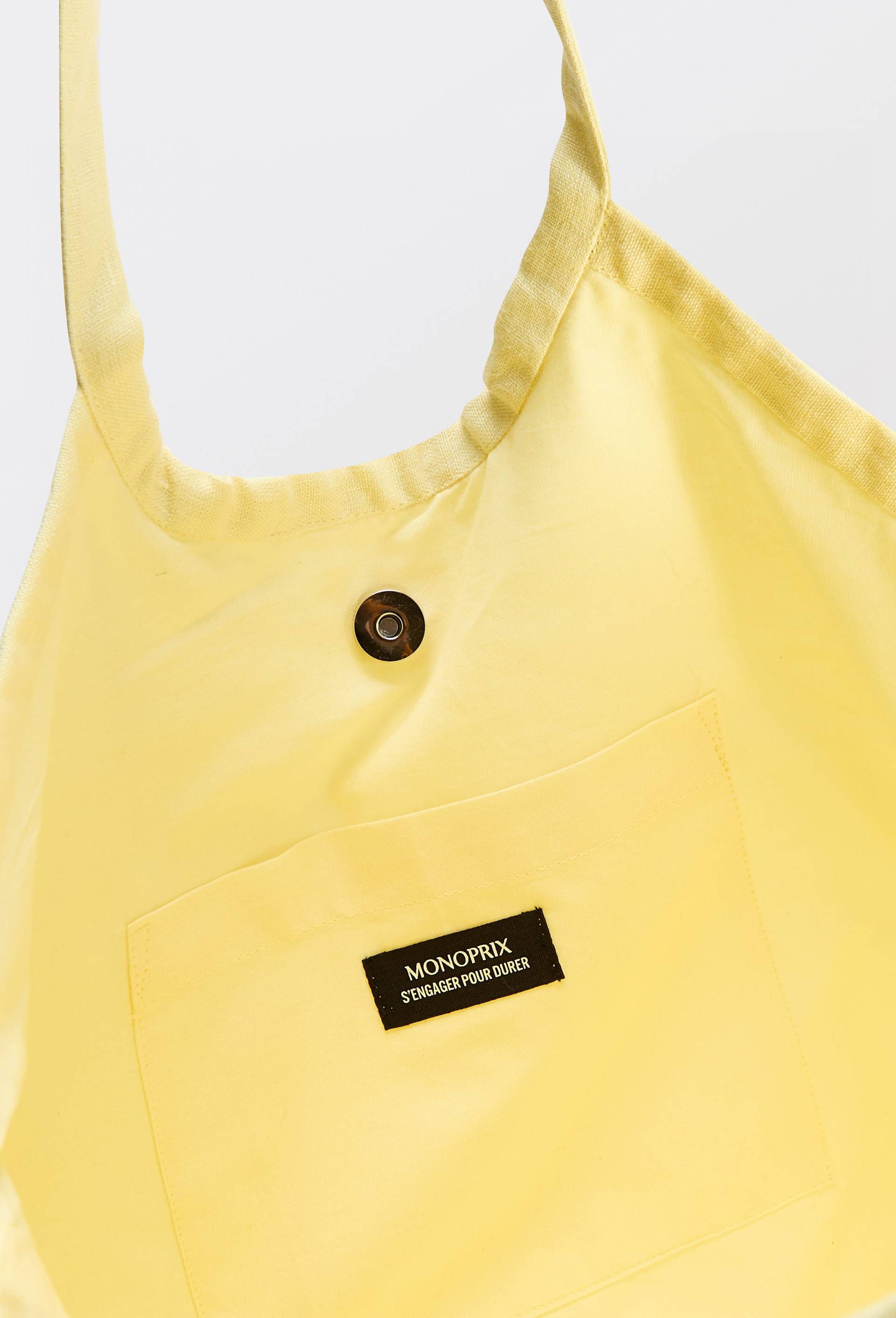 Cabas uni, Jaune clair, large image number 2