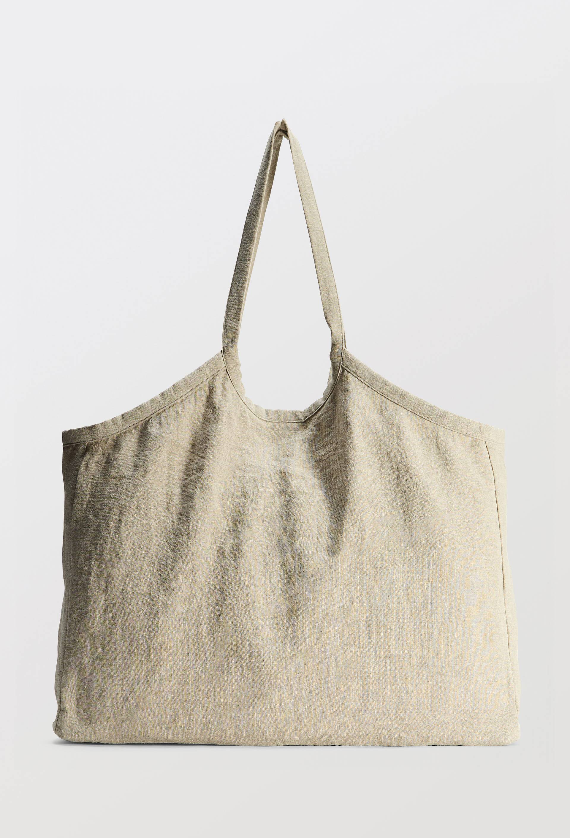 Cabas uni, Beige clair, large image number 0