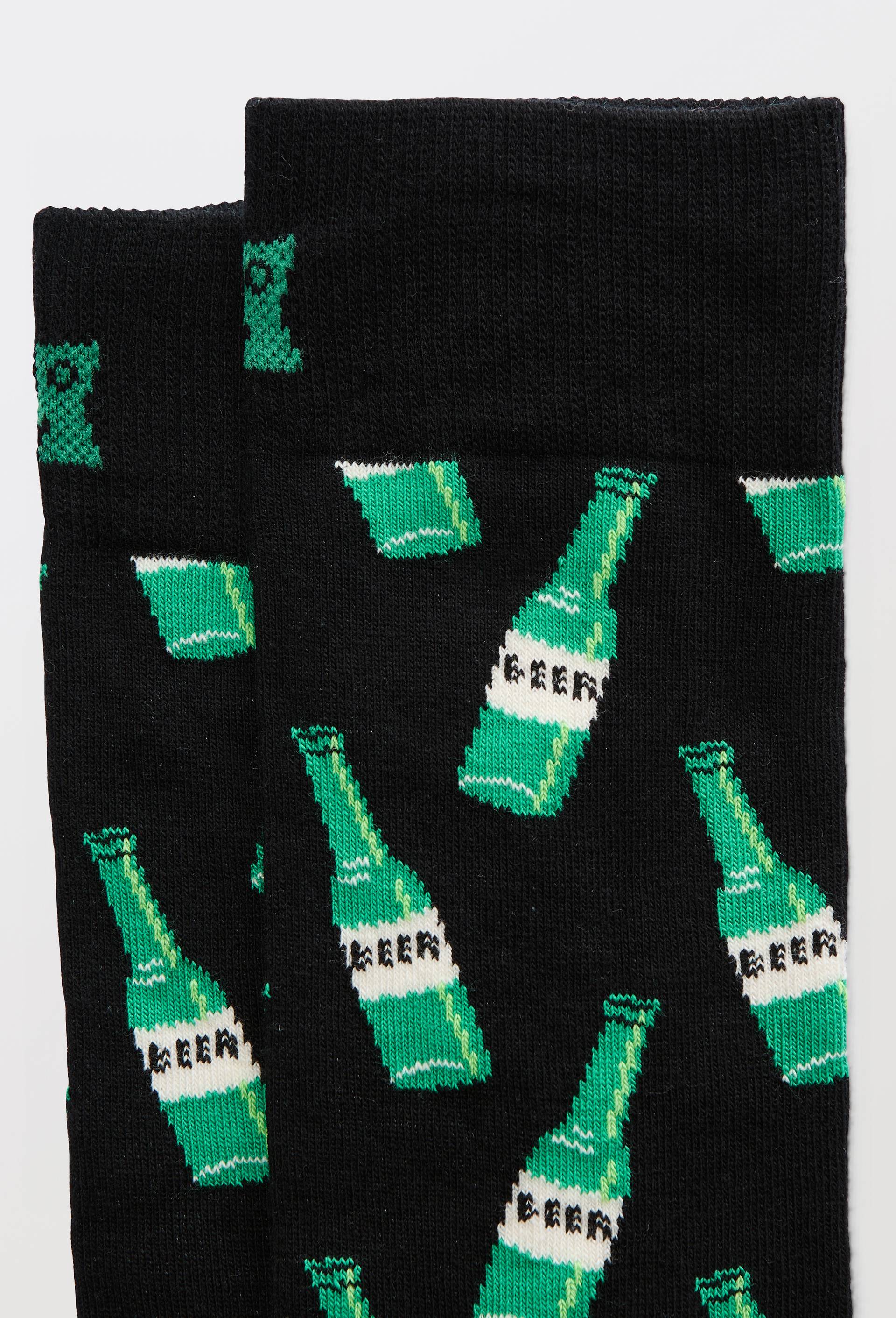 Chaussettes fantaisie en coton - Happy Socks, Noir, large image number 1