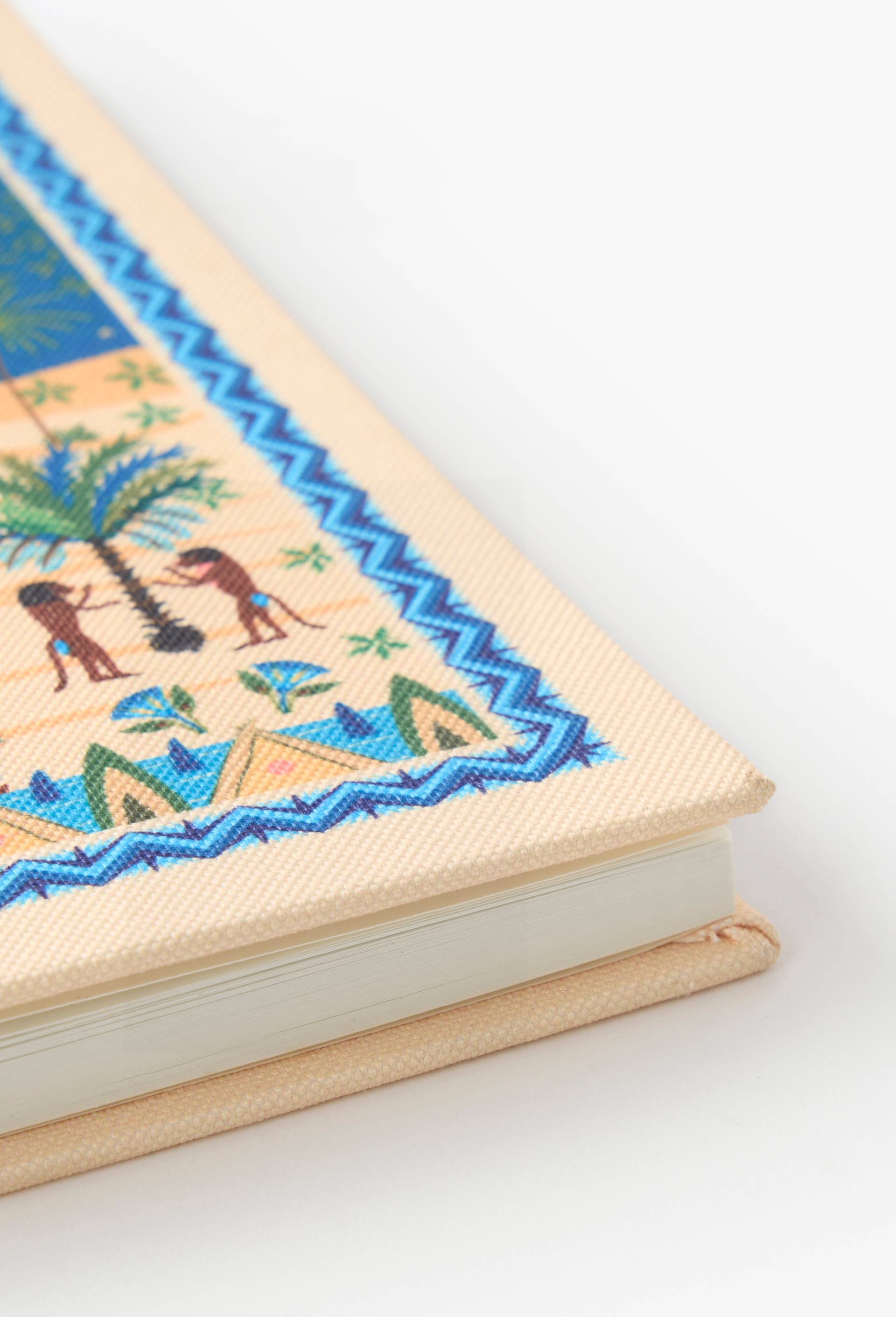 Carnet A5, 80 pages - LOUIS BARTHELEMY x MONOPRIX, Bleu fonc&eacute;, large image number 2.0