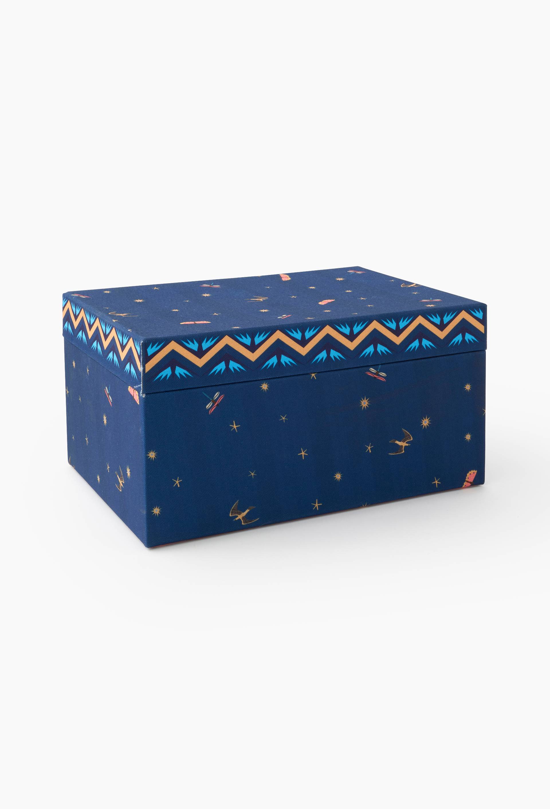 Boite de rangement A4 - LOUIS BARTHELEMY x MONOPRIX, Bleu fonc&eacute;, large image number 0.0