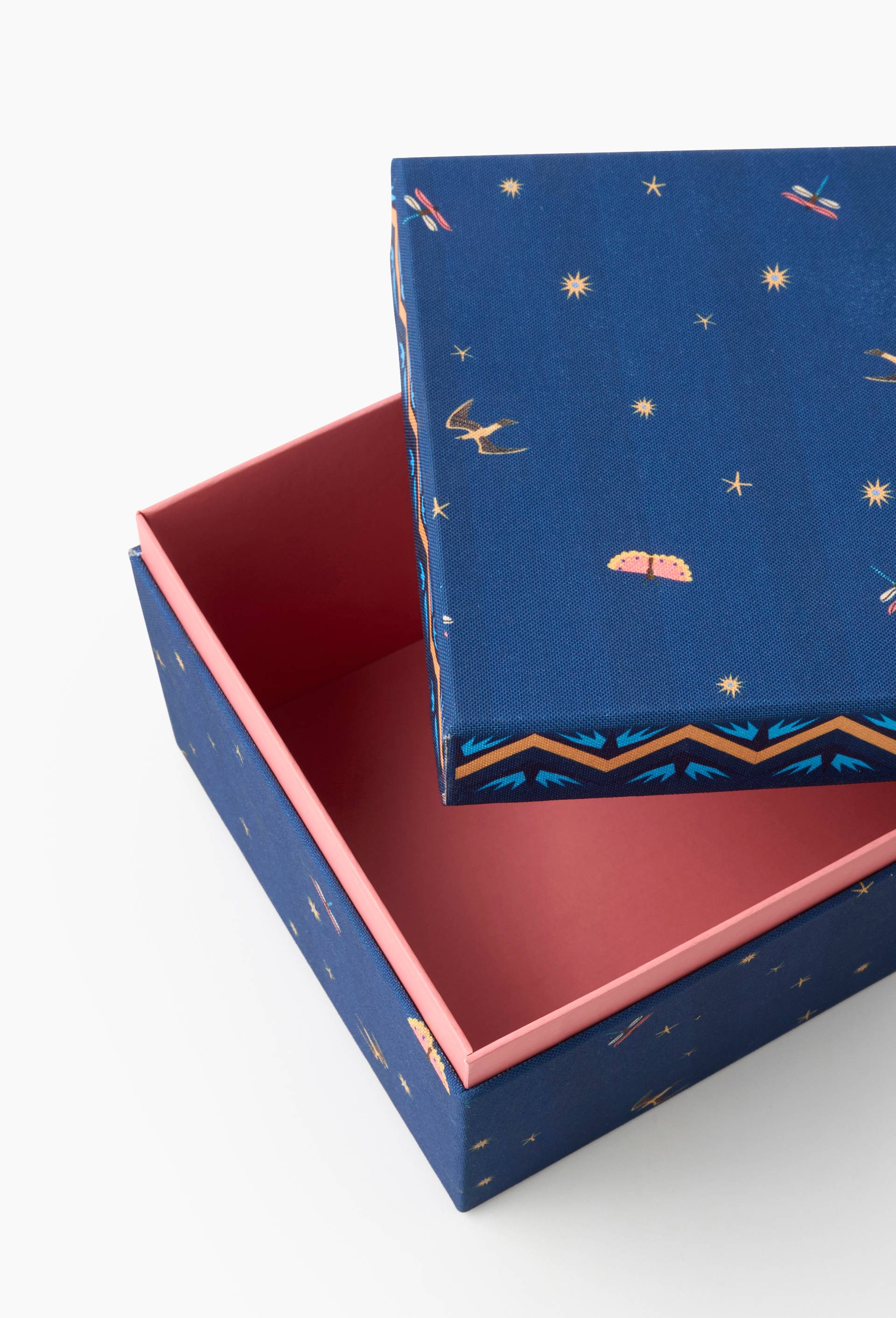 Boite de rangement A4 - LOUIS BARTHELEMY x MONOPRIX, Bleu fonc&eacute;, large image number 1