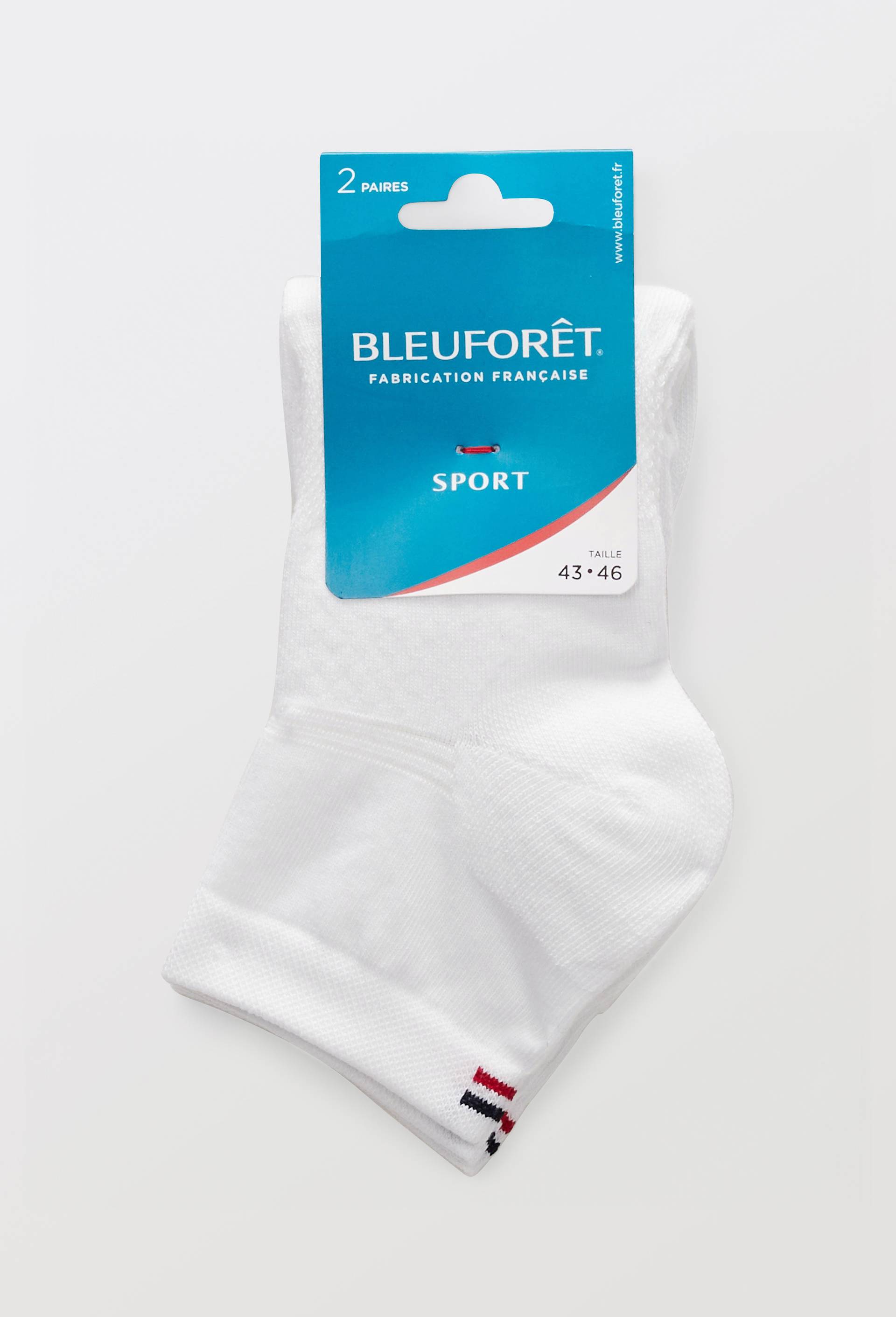 Lot de 2 socquettes de sport en coton Bleufor&ecirc;t, Beige clair, large image number 2
