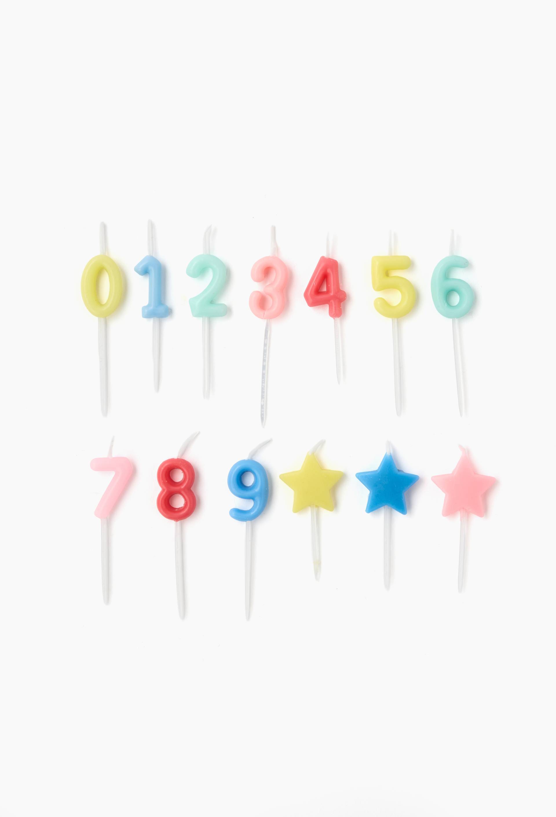 13 bougies d'anniversaires, finition color&eacute;e, Multicolore, large image number 1