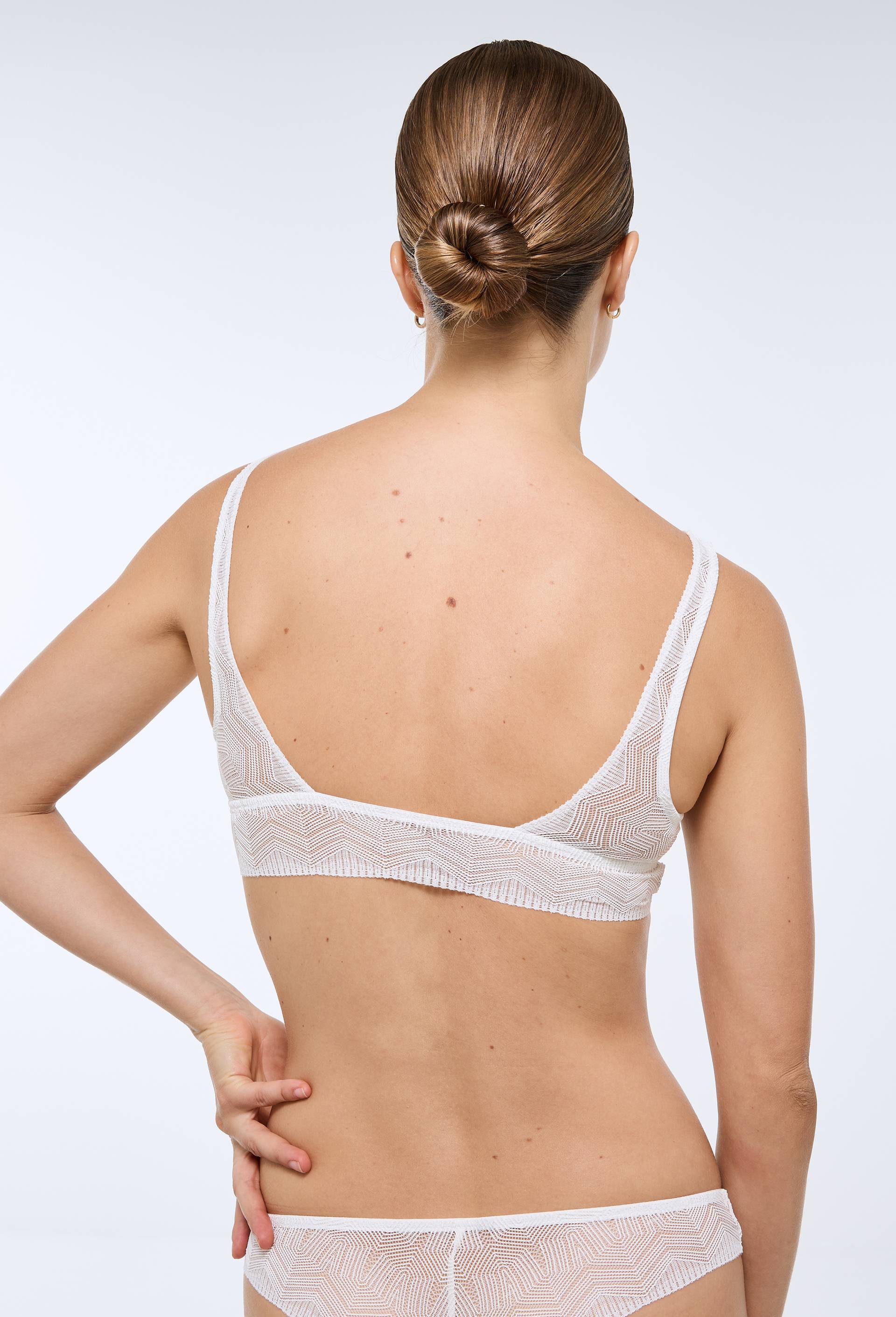 Brassi&egrave;re NAIMA en dentelle, Ecru, large image number 1
