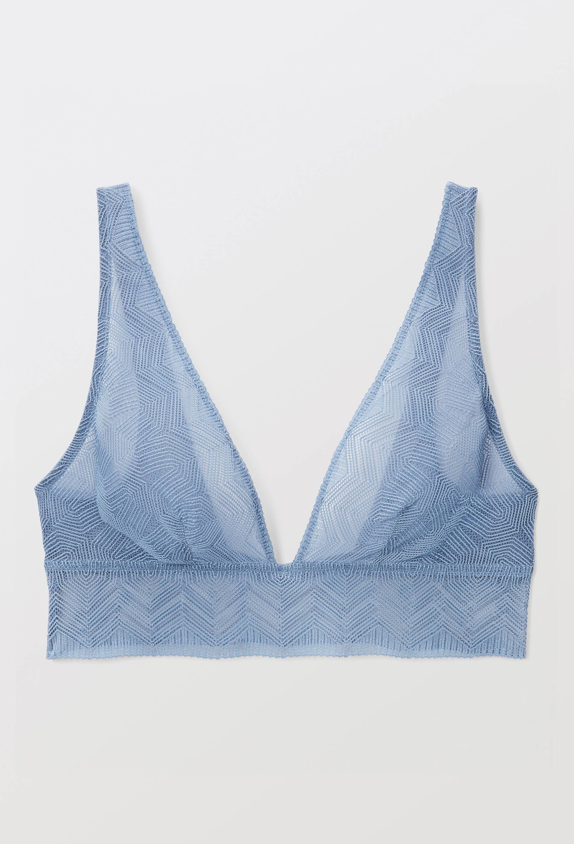 Brassi&egrave;re NAIMA en dentelle, Bleu, large image number 2