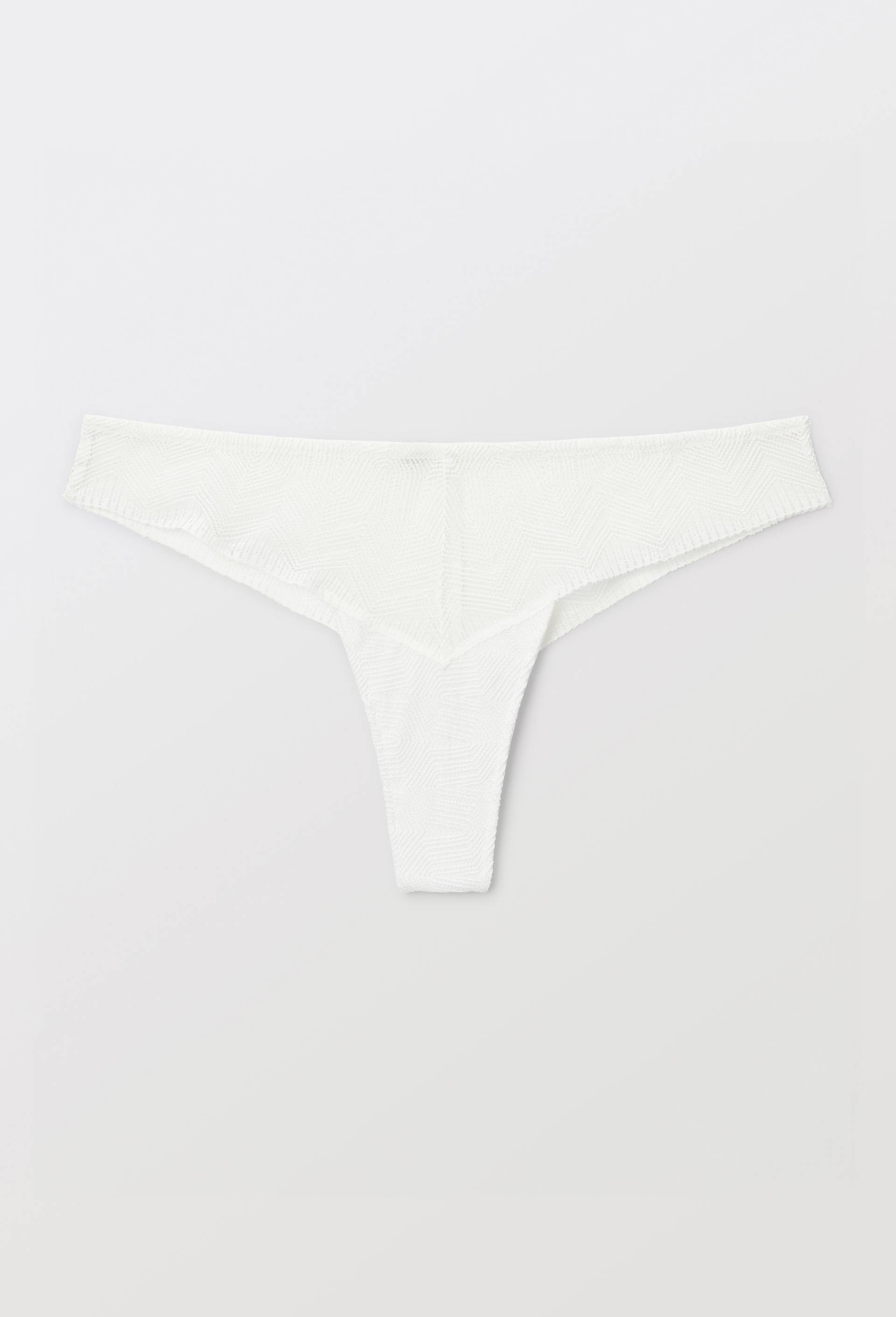 Tanga NAIMA en dentelle, Ecru, large image number 2