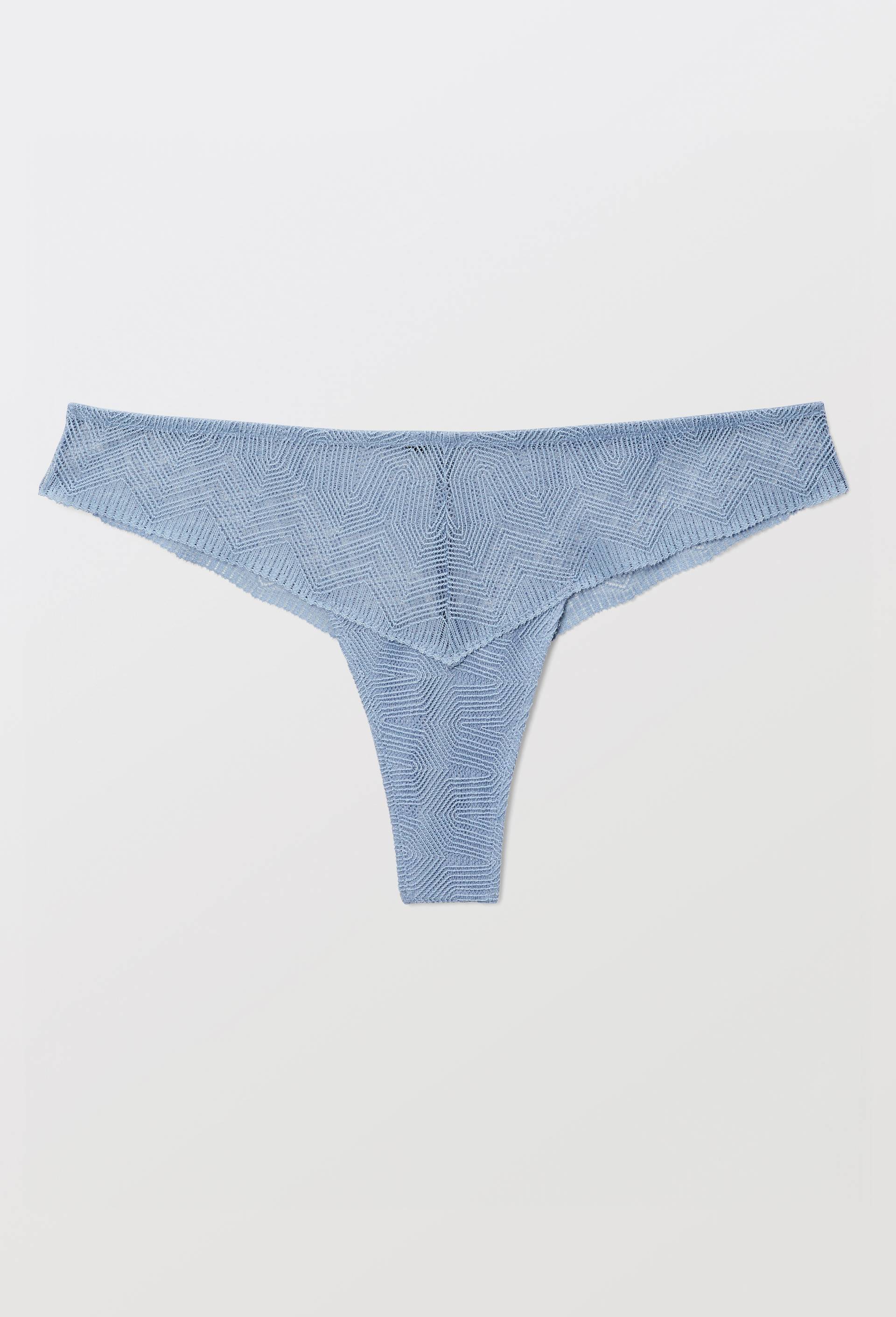 Tanga NAIMA en dentelle, Bleu, large image number 2.0