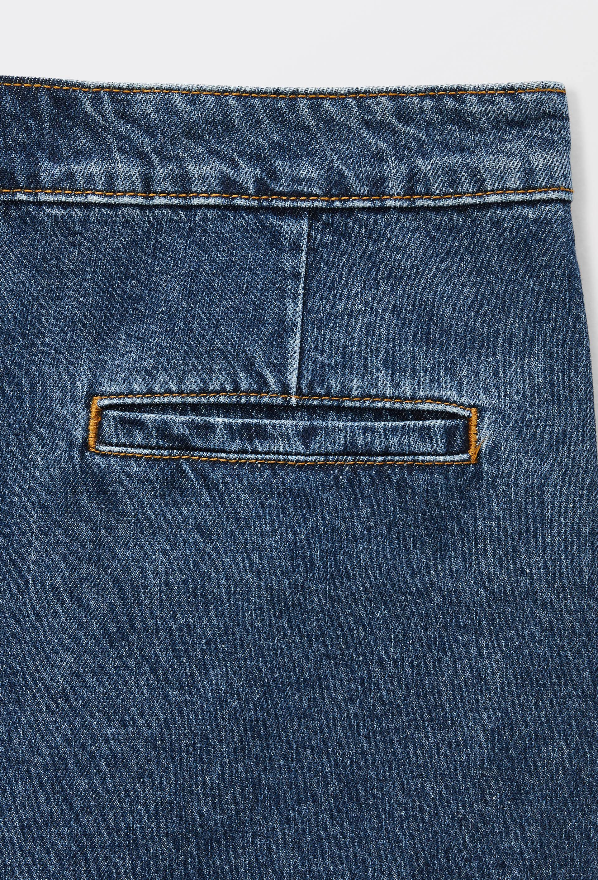 Short �� pont en denim, Bleu fonc&eacute;, large image number 3.0