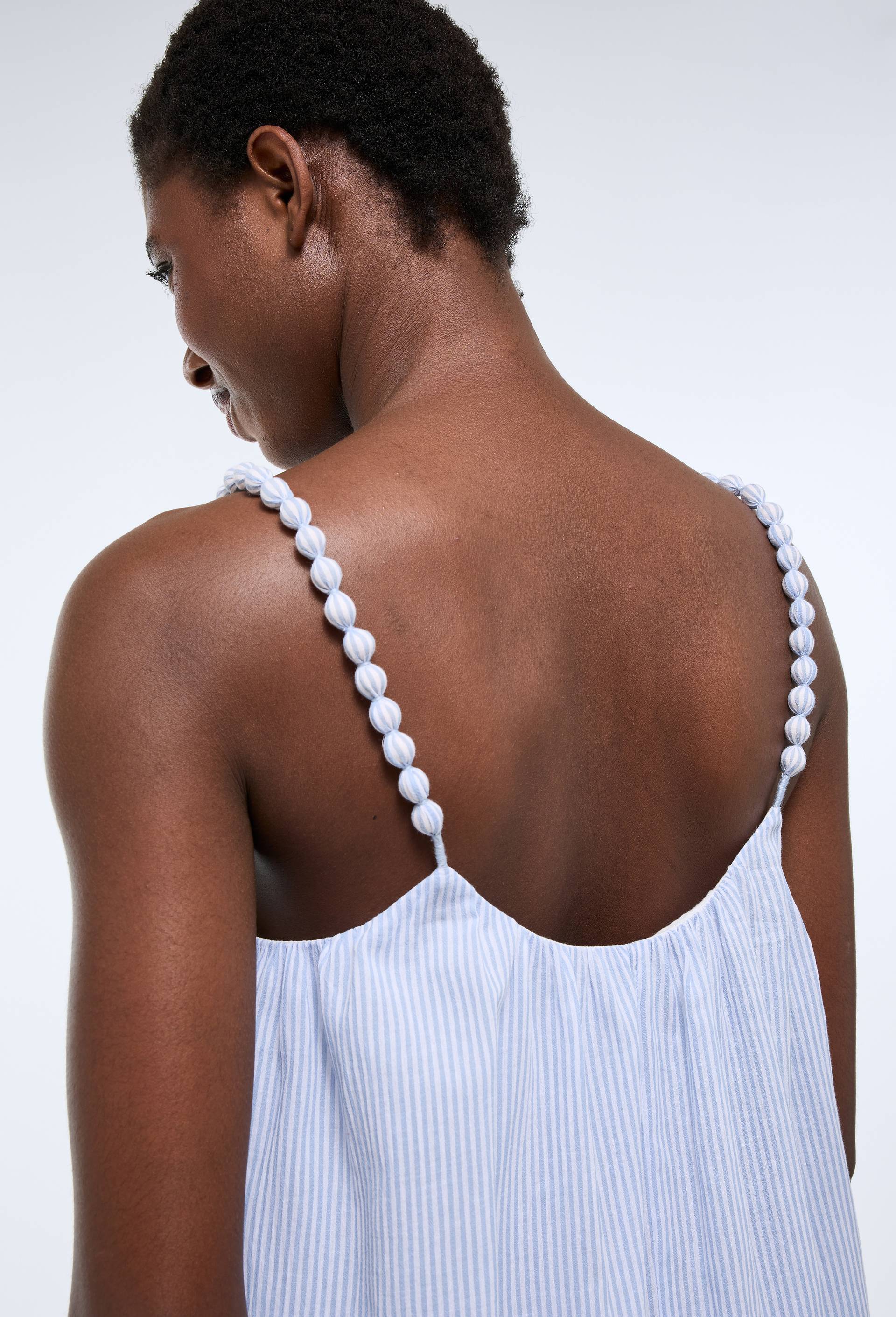 Robe de plage en coton BIO GOTS, Bleu, large image number 1