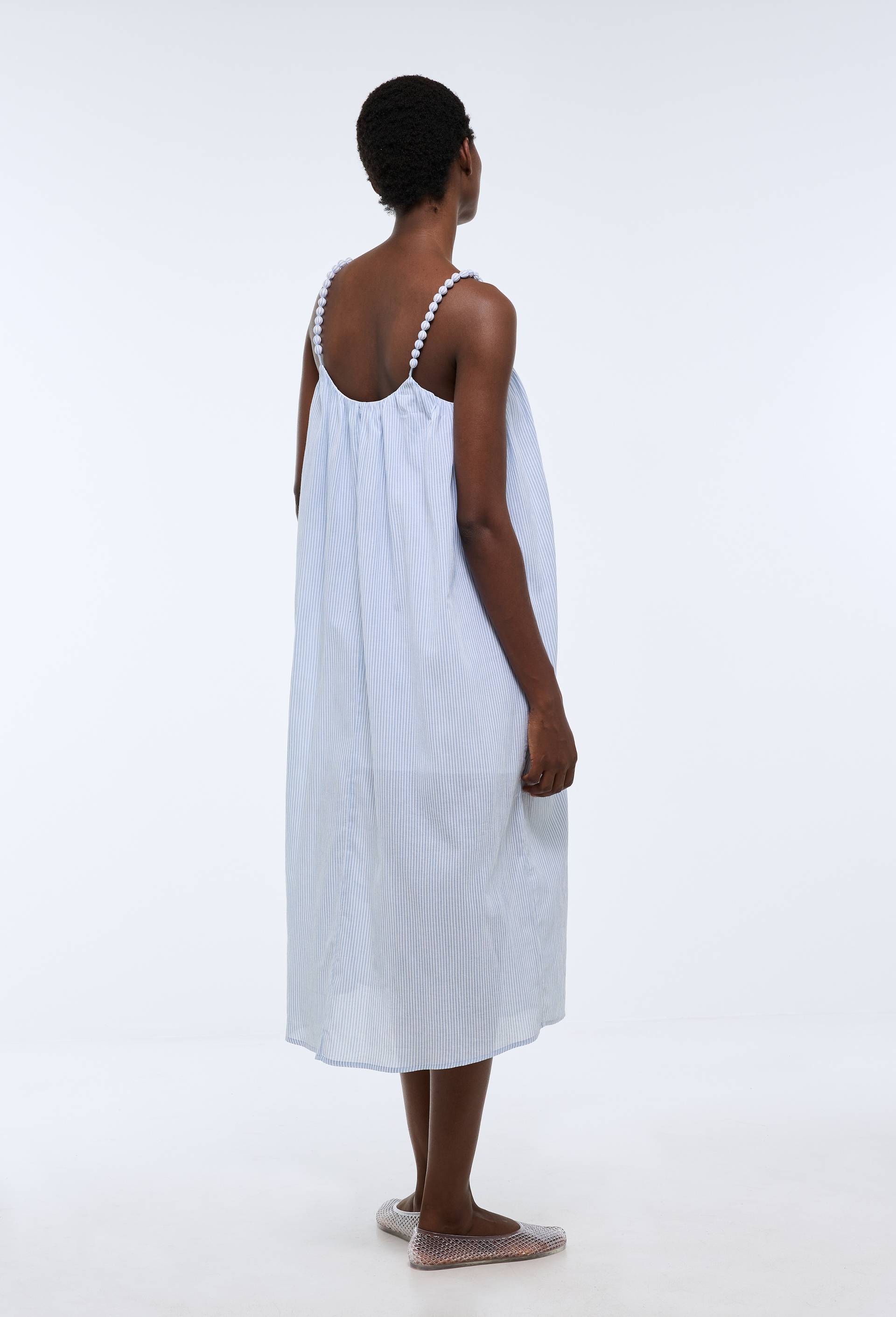 Robe de plage en coton BIO GOTS, Bleu, large image number 2