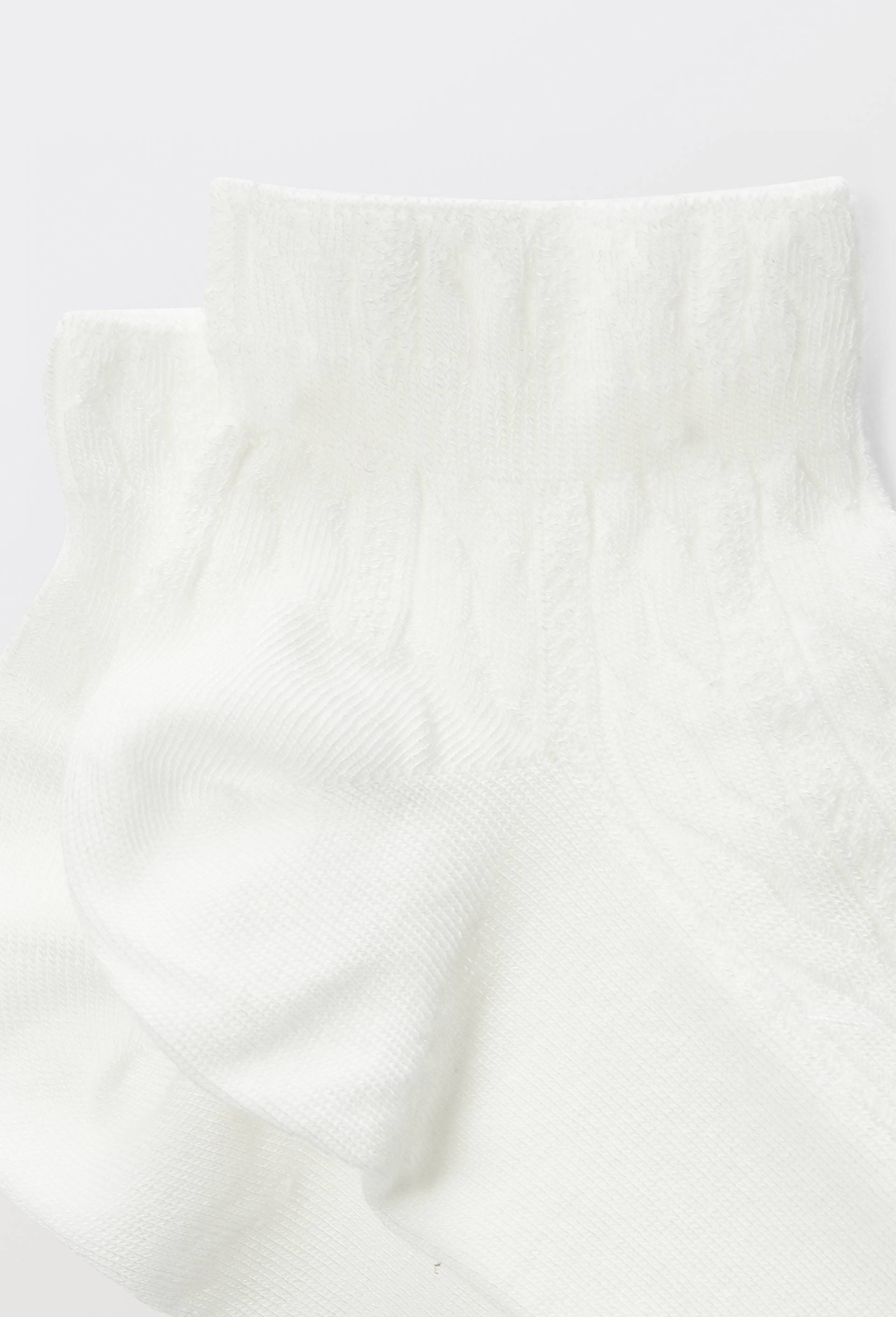 Paire de socquettes fantaisie, torsades Le Bourget, Blanc, large image number 1.0