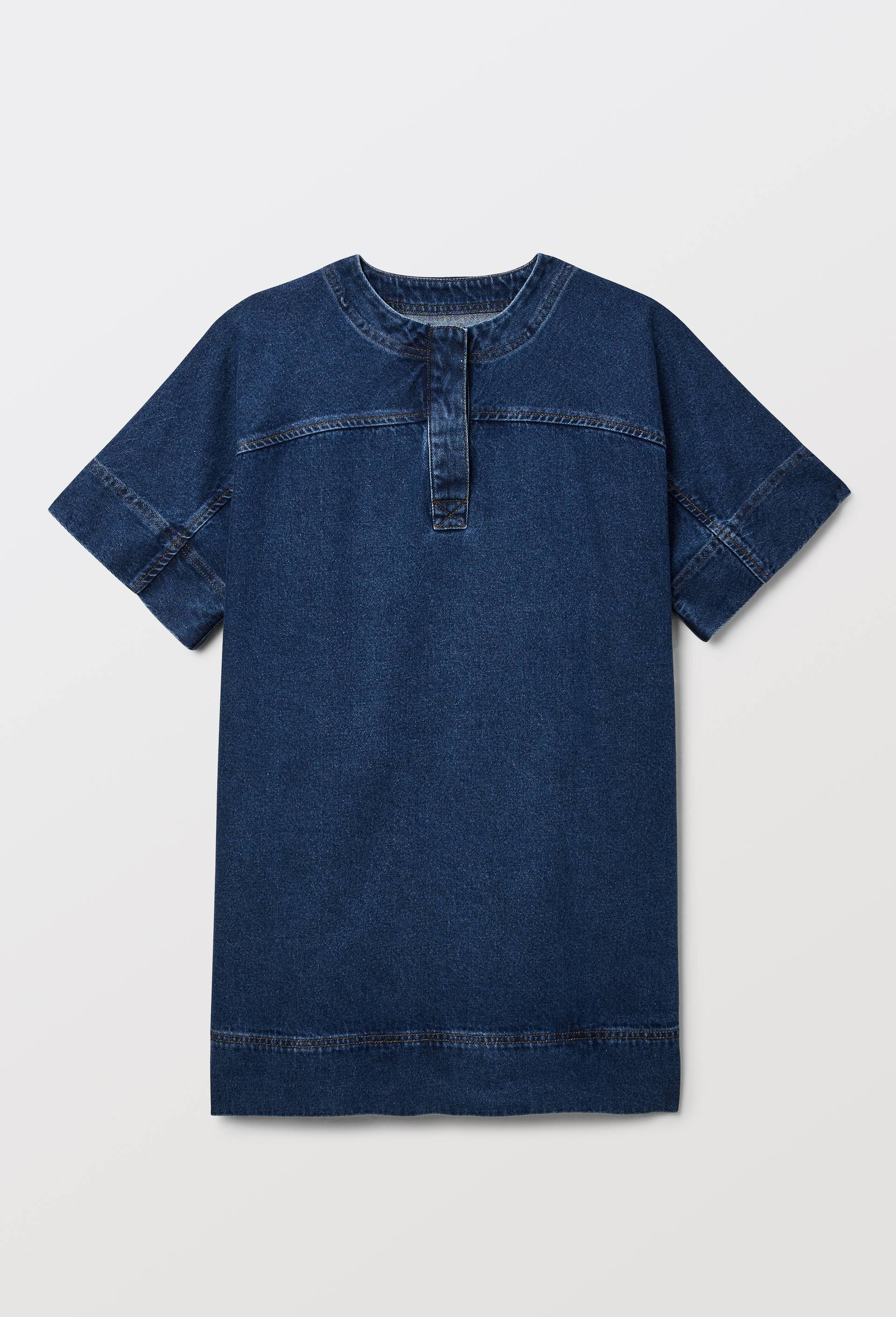 Robe manches courtes en denim - ATELIER DENIM, Bleu, large image number 4