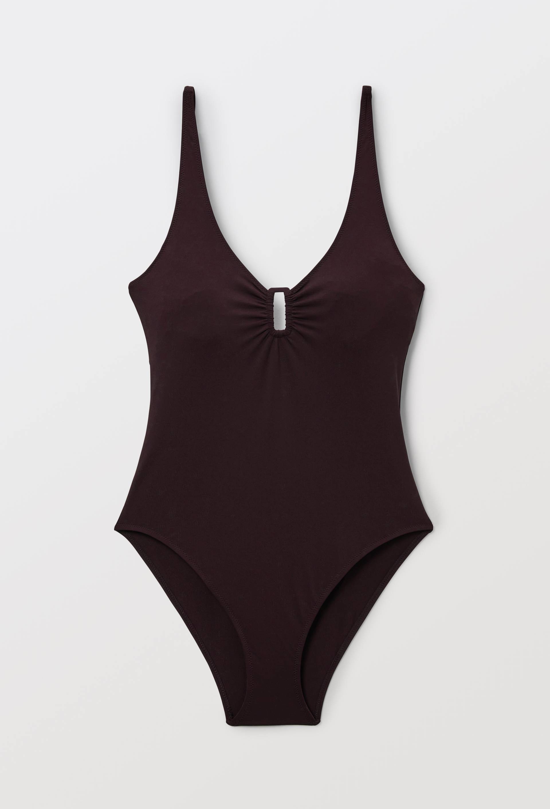 Maillot de bain 1 pi&egrave;ce LEO, Brun fonc&eacute;, large image number 3