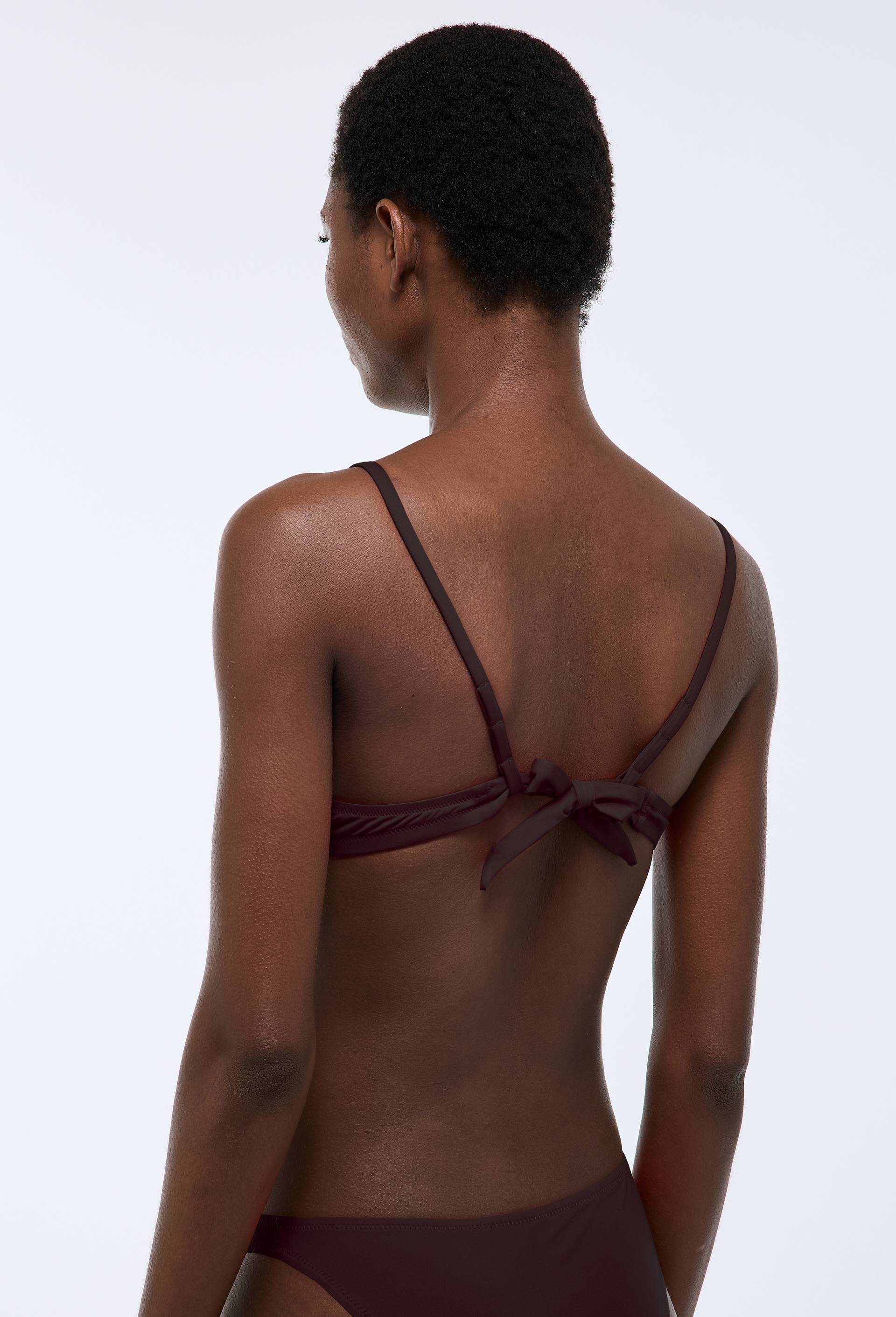 Haut de maillot de bain LEO, Brun fonc&eacute;, large image number 1
