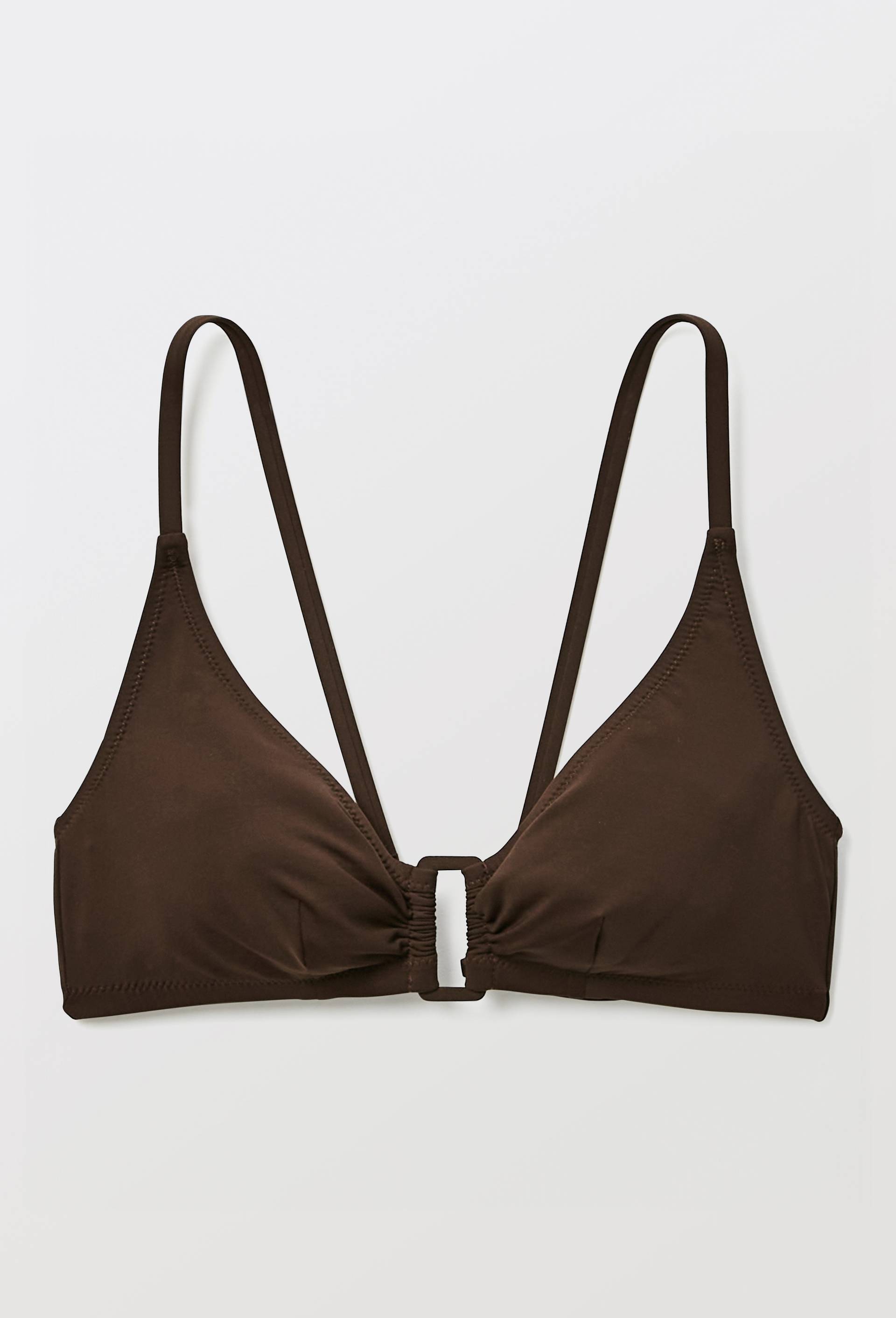Haut de maillot de bain LEO, Brun fonc&eacute;, large image number 2