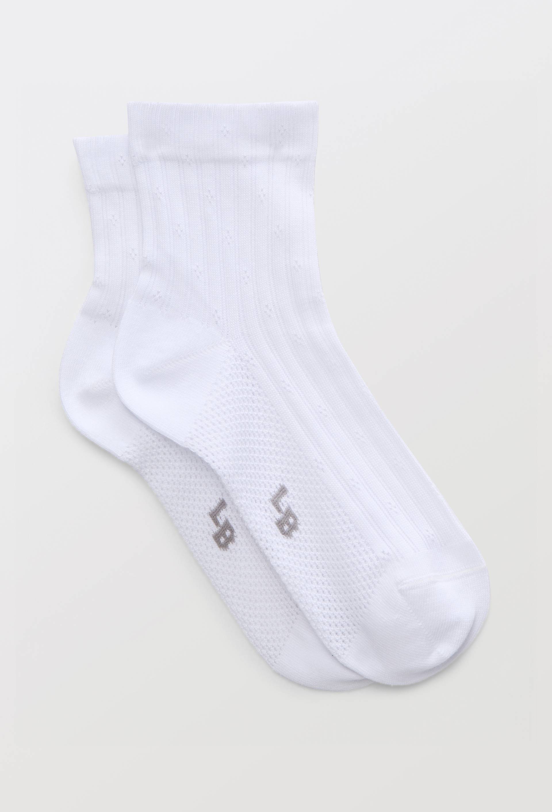 Paire de socquettes fantaisie Le Bourget, Blanc, large image number 0