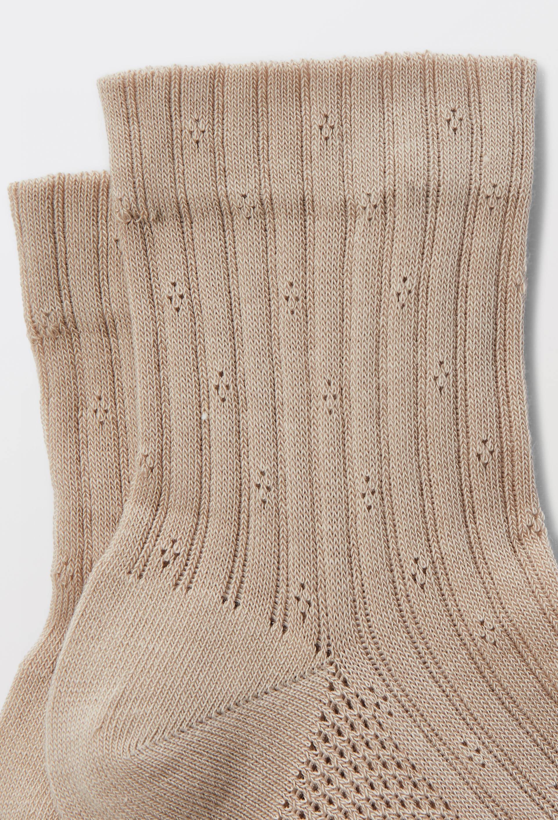 Paire de socquettes fantaisie Le Bourget, Beige, large image number 1