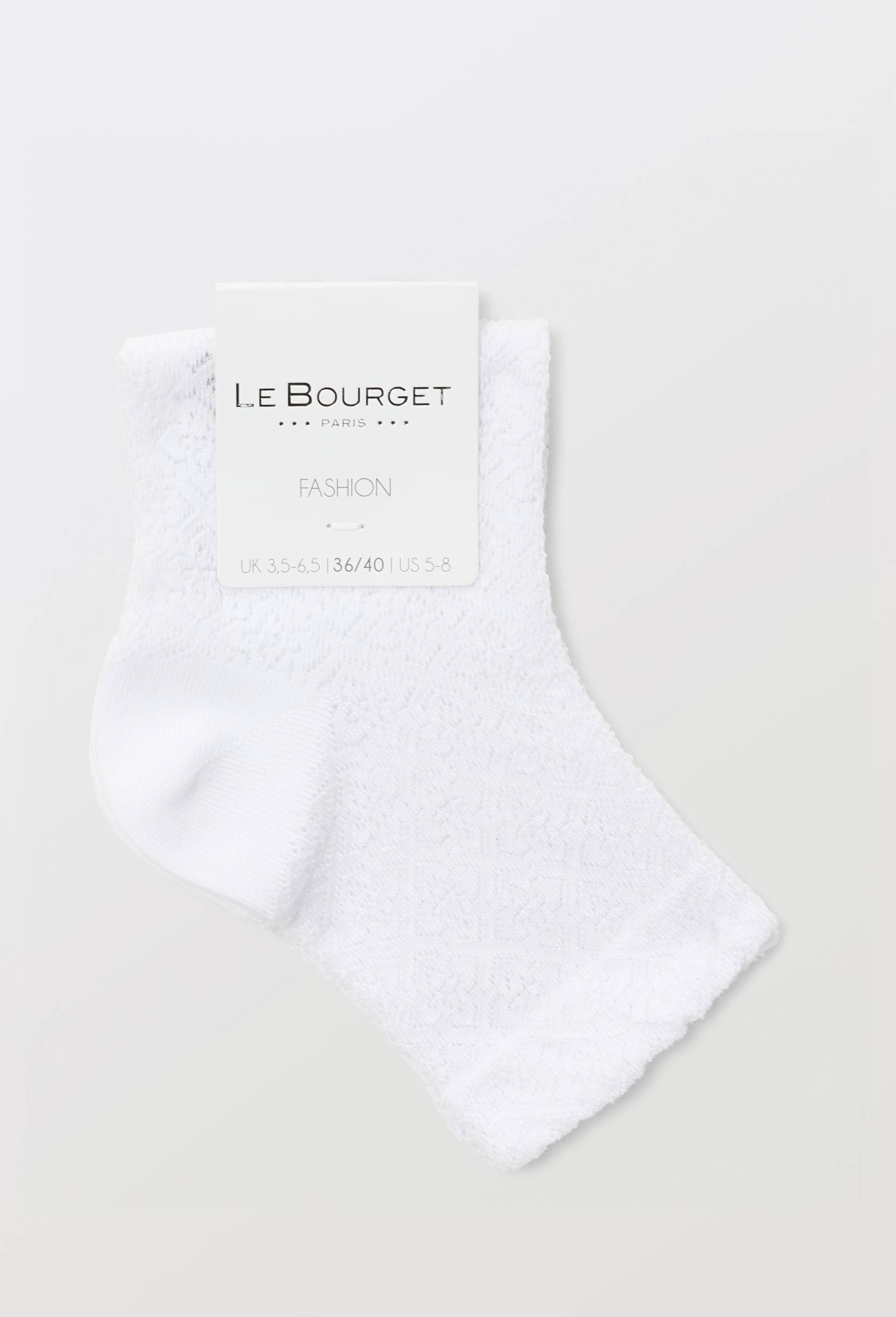 Paire de socquettes fantaisie Le Bourget, Blanc, large image number 2