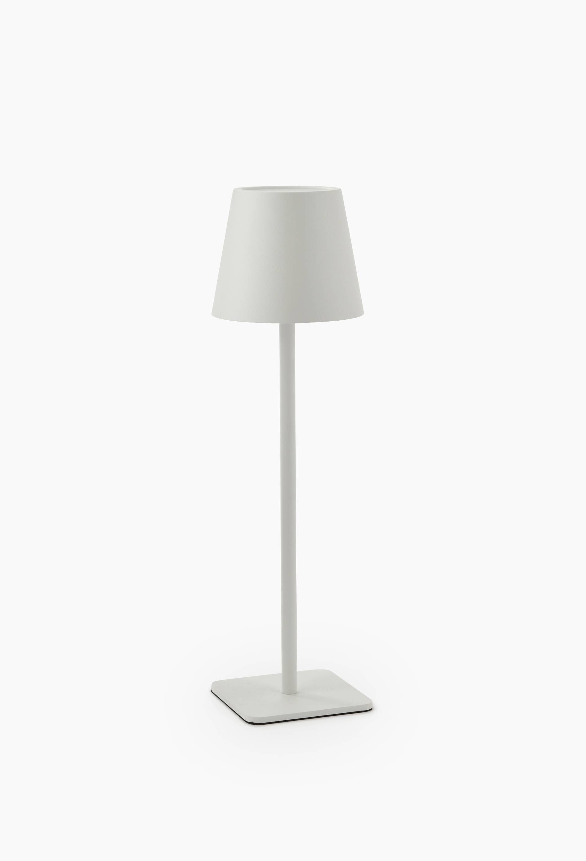 Lampe LED,10x10x38cm, en m&eacute;tal, Blanc, swatch image