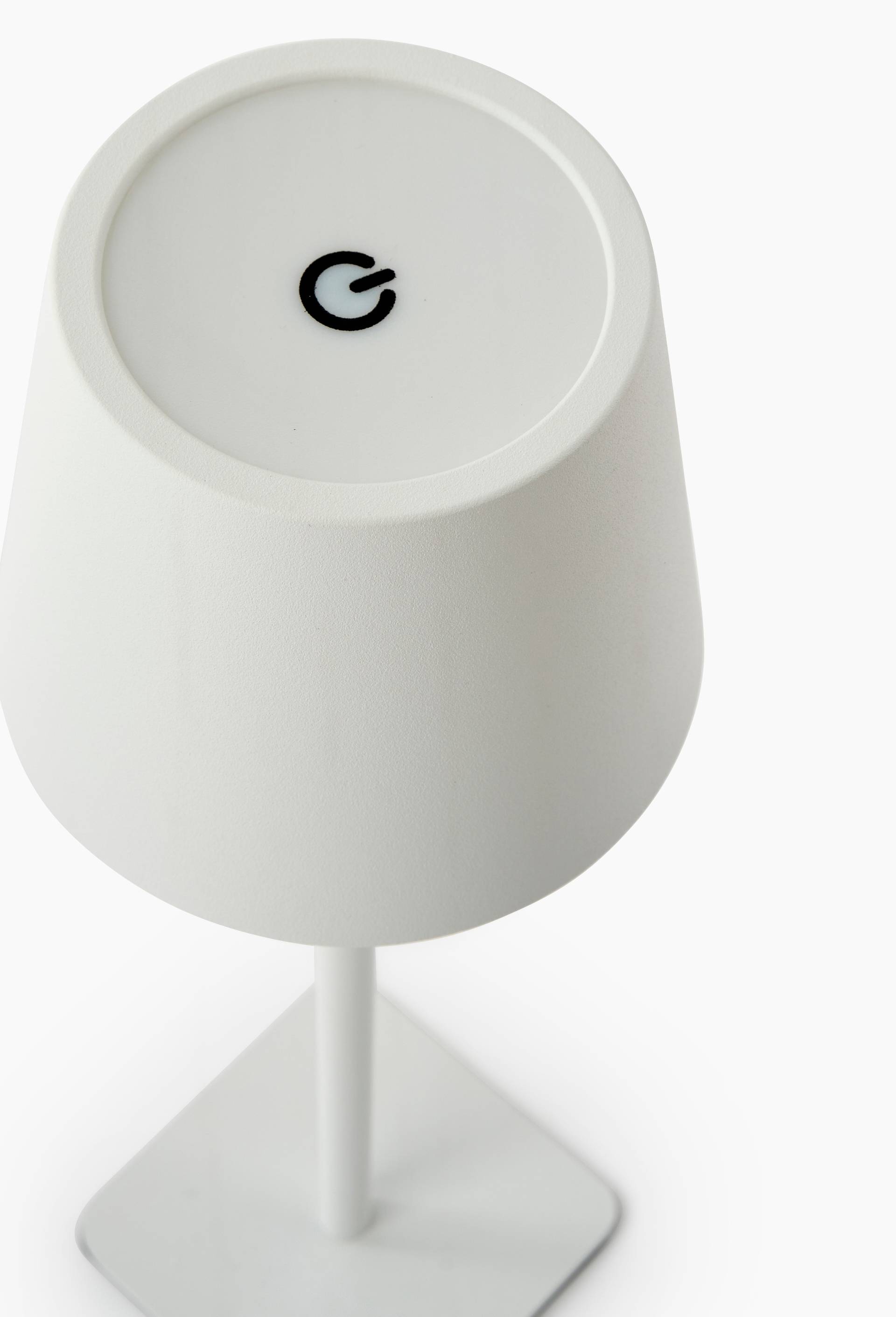 Lampe LED,10x10x38cm, en m&eacute;tal, Blanc, large image number 1