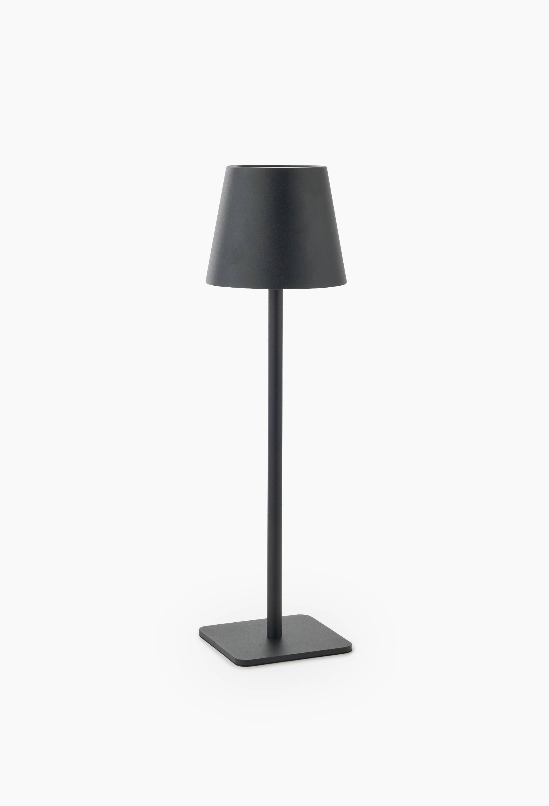 Lampe LED,10x10x38cm, en m&eacute;tal, Noir, large image number 0.0