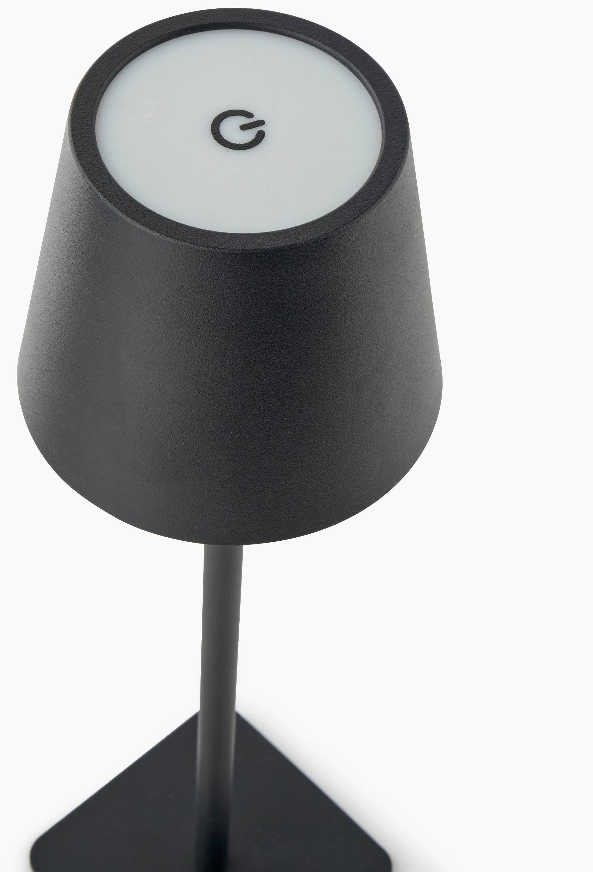 Lampe LED,10x10x38cm, en m&eacute;tal, Noir, large image number 1
