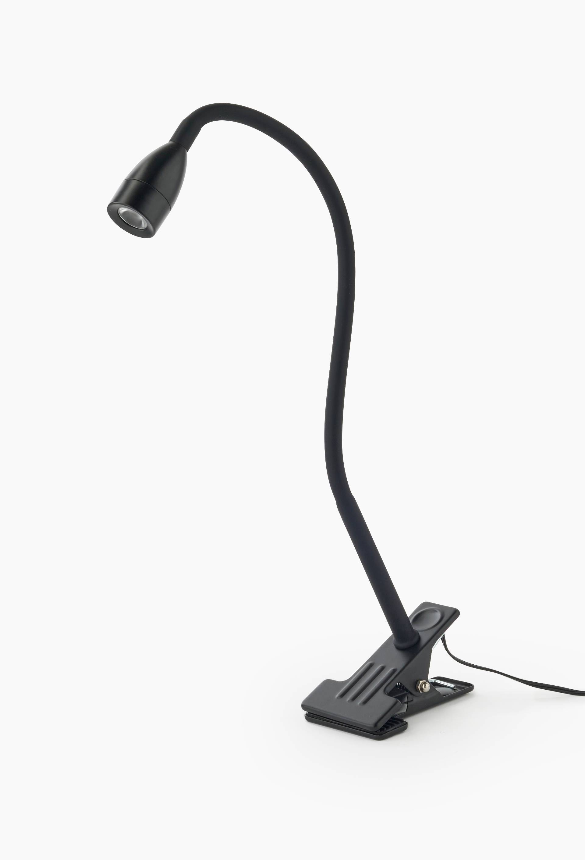 Lampe clip,H36cmx3cm, en plastique et m&eacute;tal, Noir, large image number 0.0