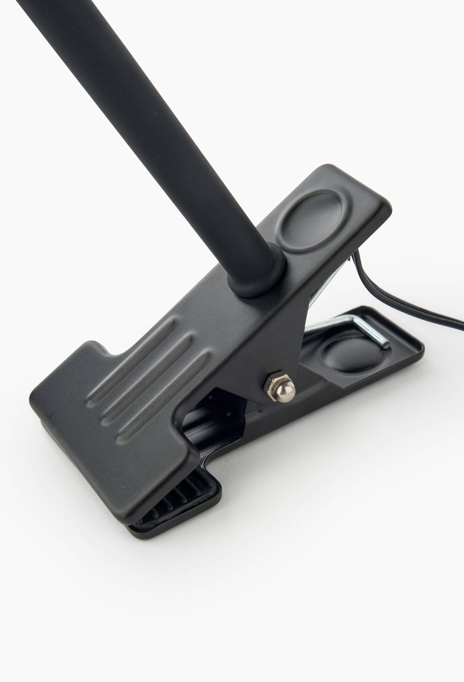 Lampe clip,H36cmx3cm, en plastique et m&eacute;tal, Noir, large image number 1