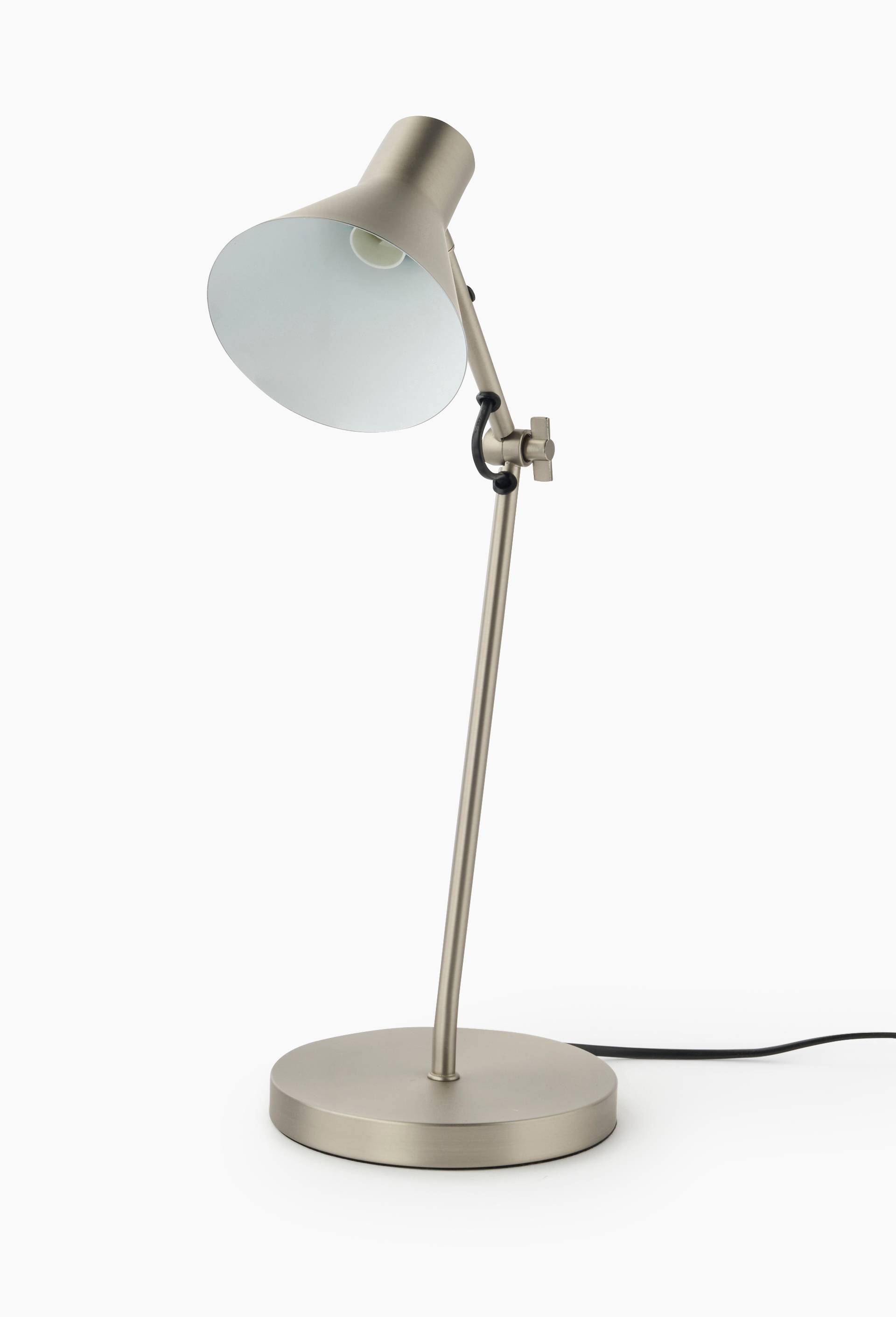 Lampe &agrave; poser,22x16x42cm, en m&eacute;tal, Argent, large image number 0