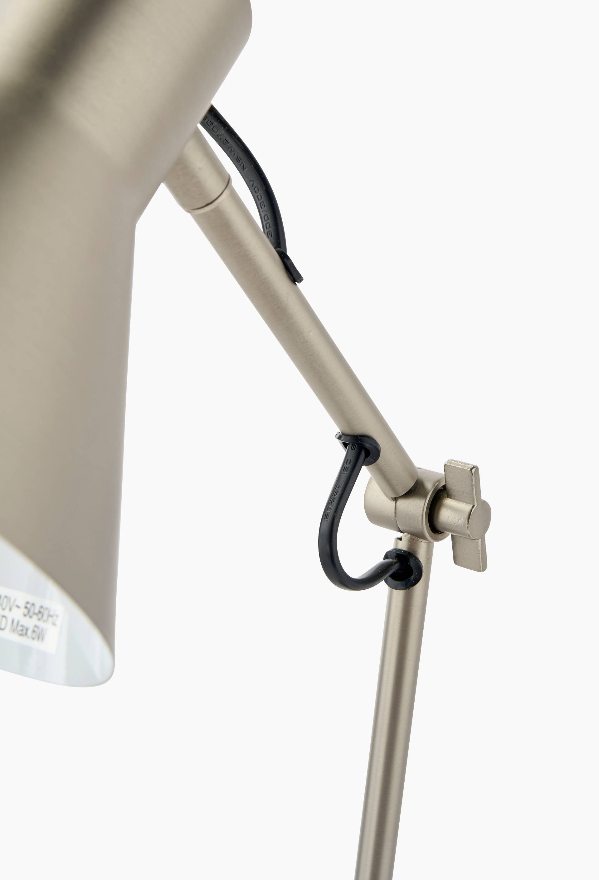 Lampe &agrave; poser,22x16x42cm, en m&eacute;tal, Argent, large image number 1