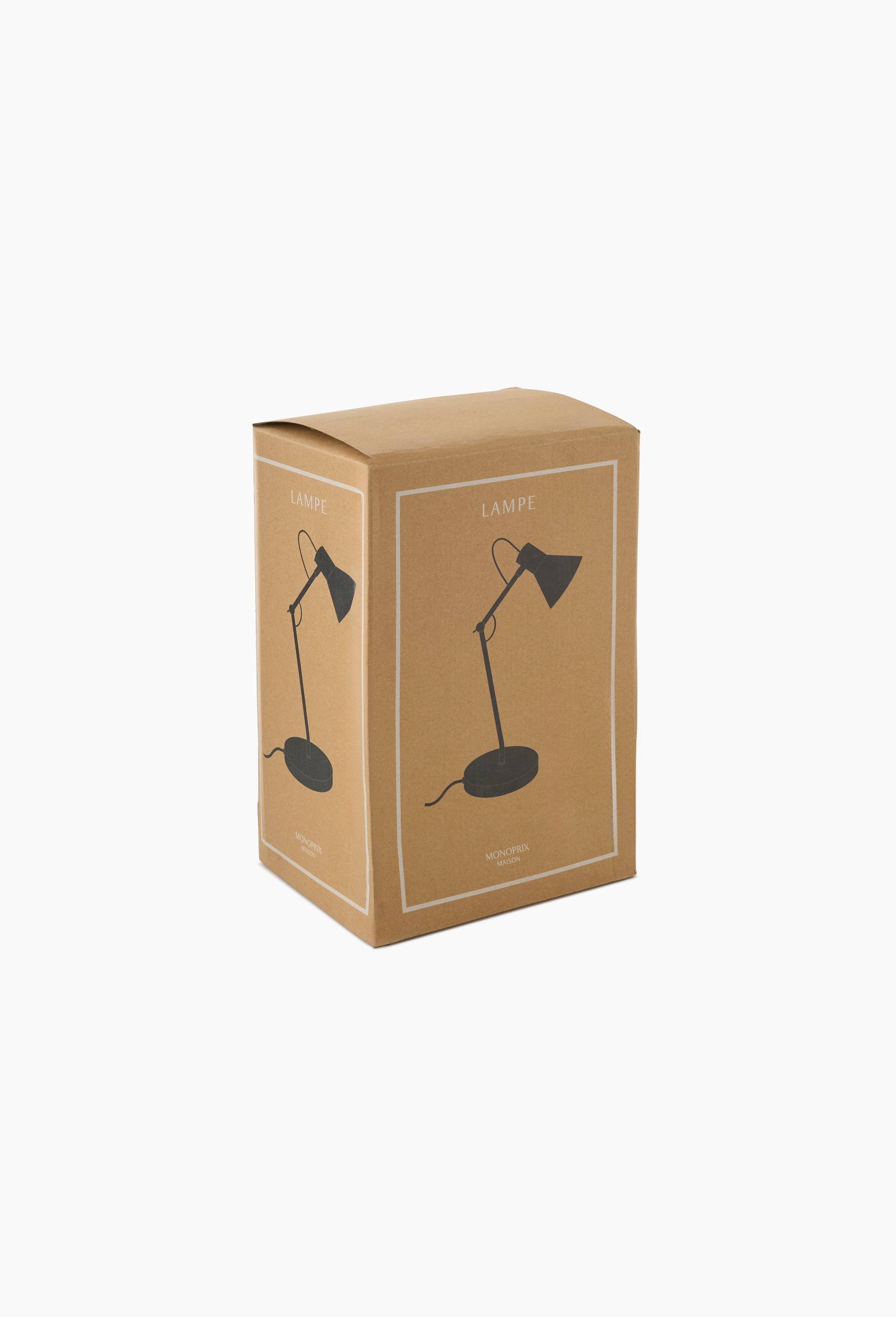 Lampe &agrave; poser,22x16x42cm, en m&eacute;tal, Noir, large image number 2