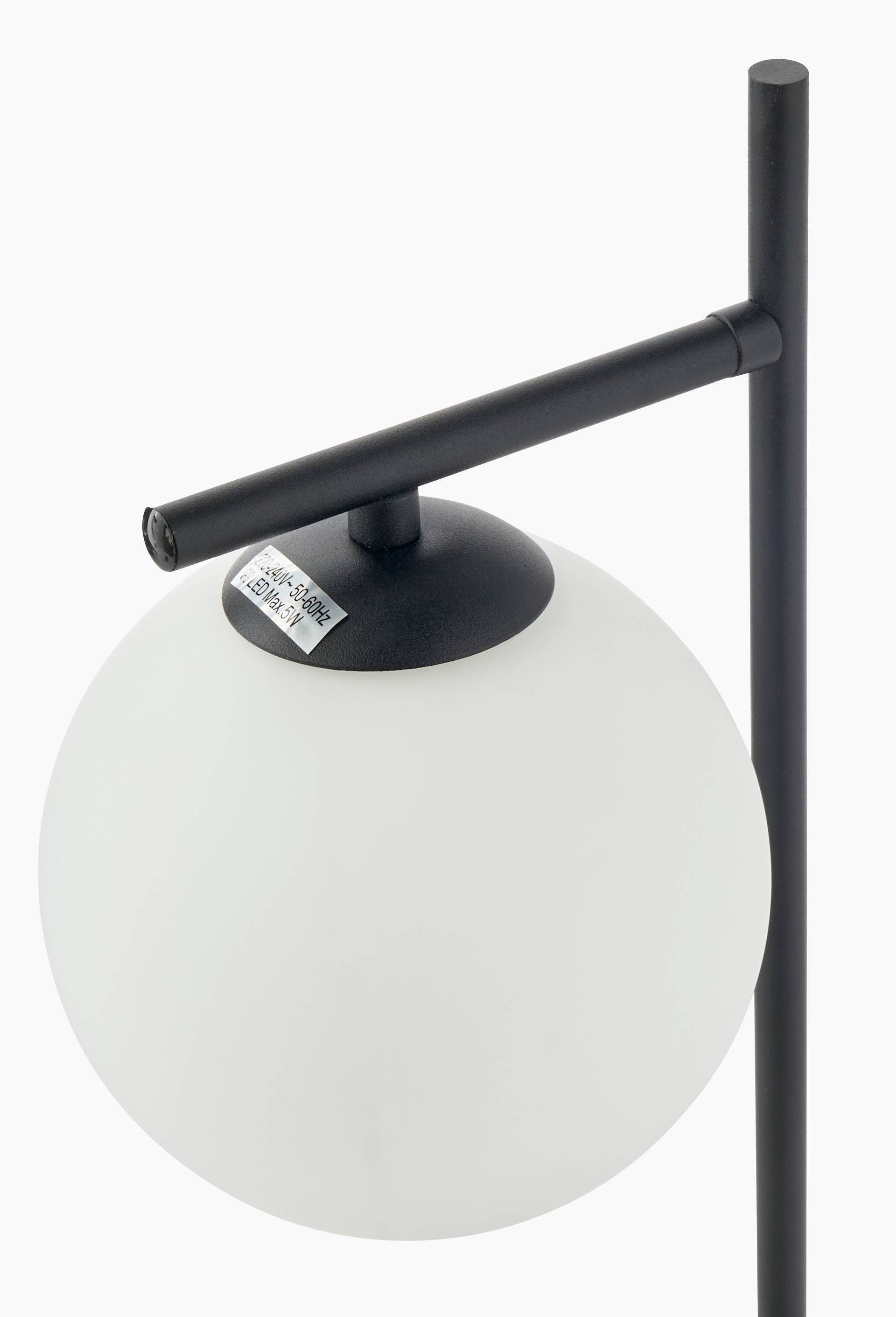 Lampe &agrave; poser,15x44cm, en m&eacute;tal, Noir, large image number 1.0