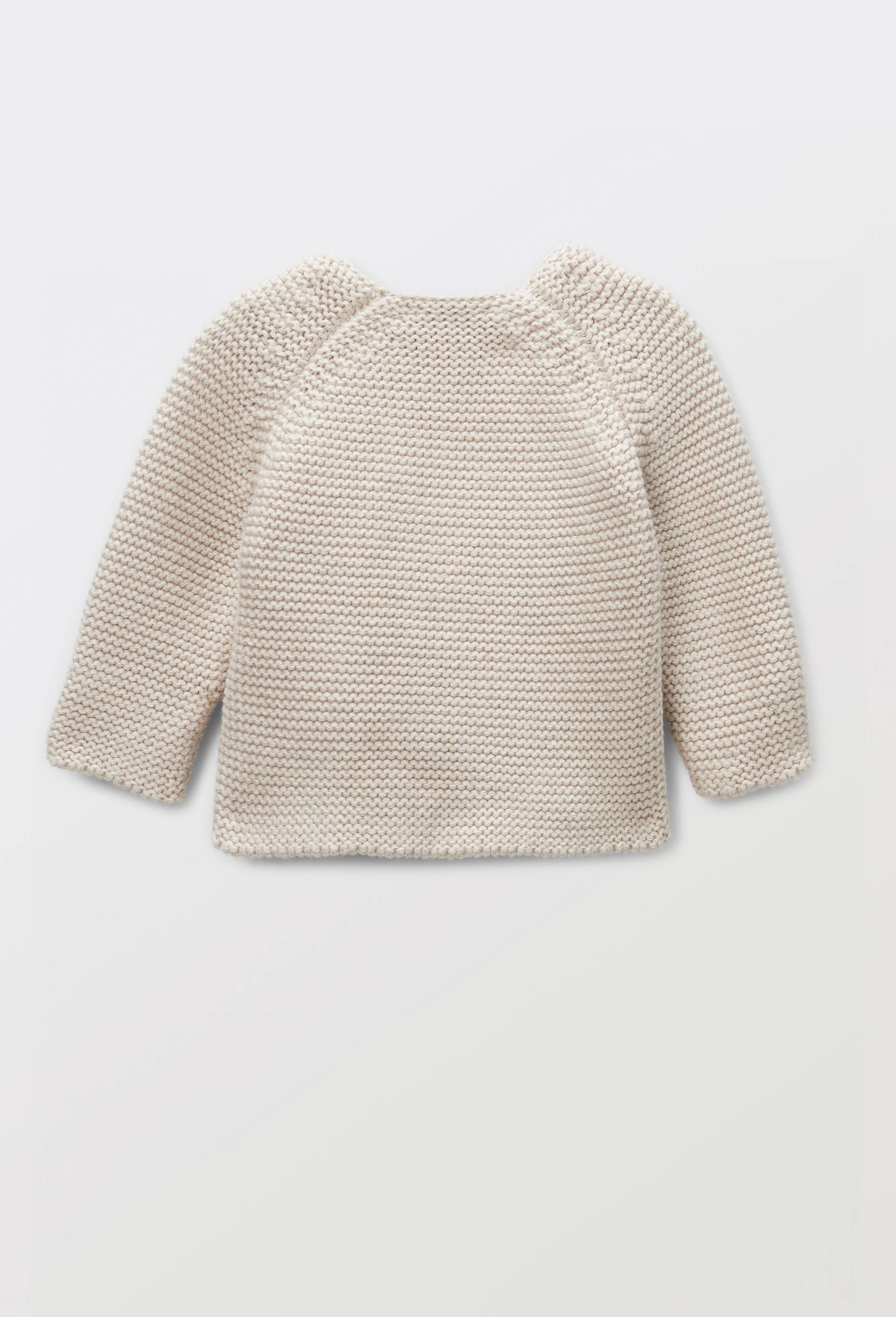 Cardigan uni en coton, Beige, large image number 1.0