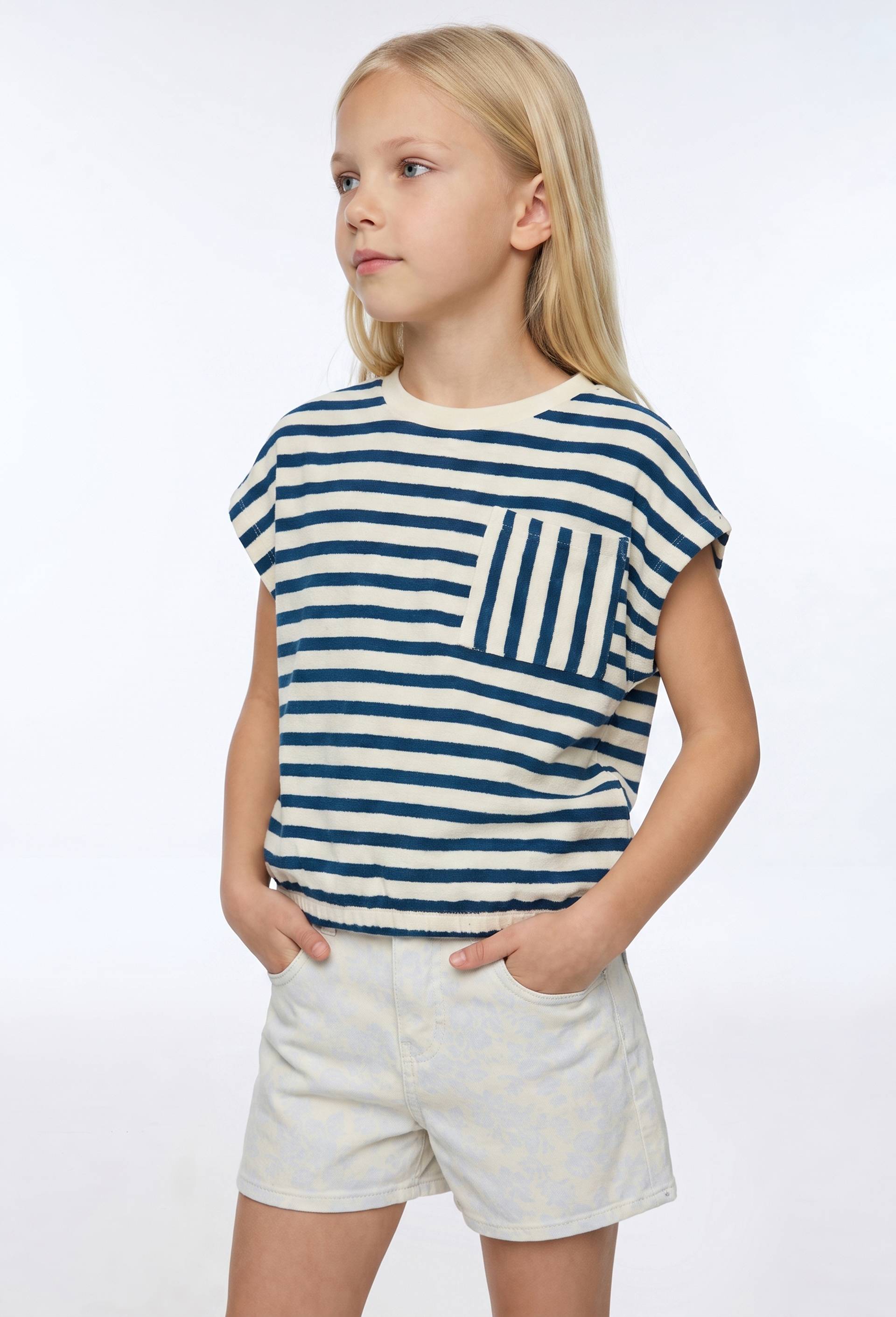 Short en twill imprim&eacute;, Beige clair, large image number 0.0