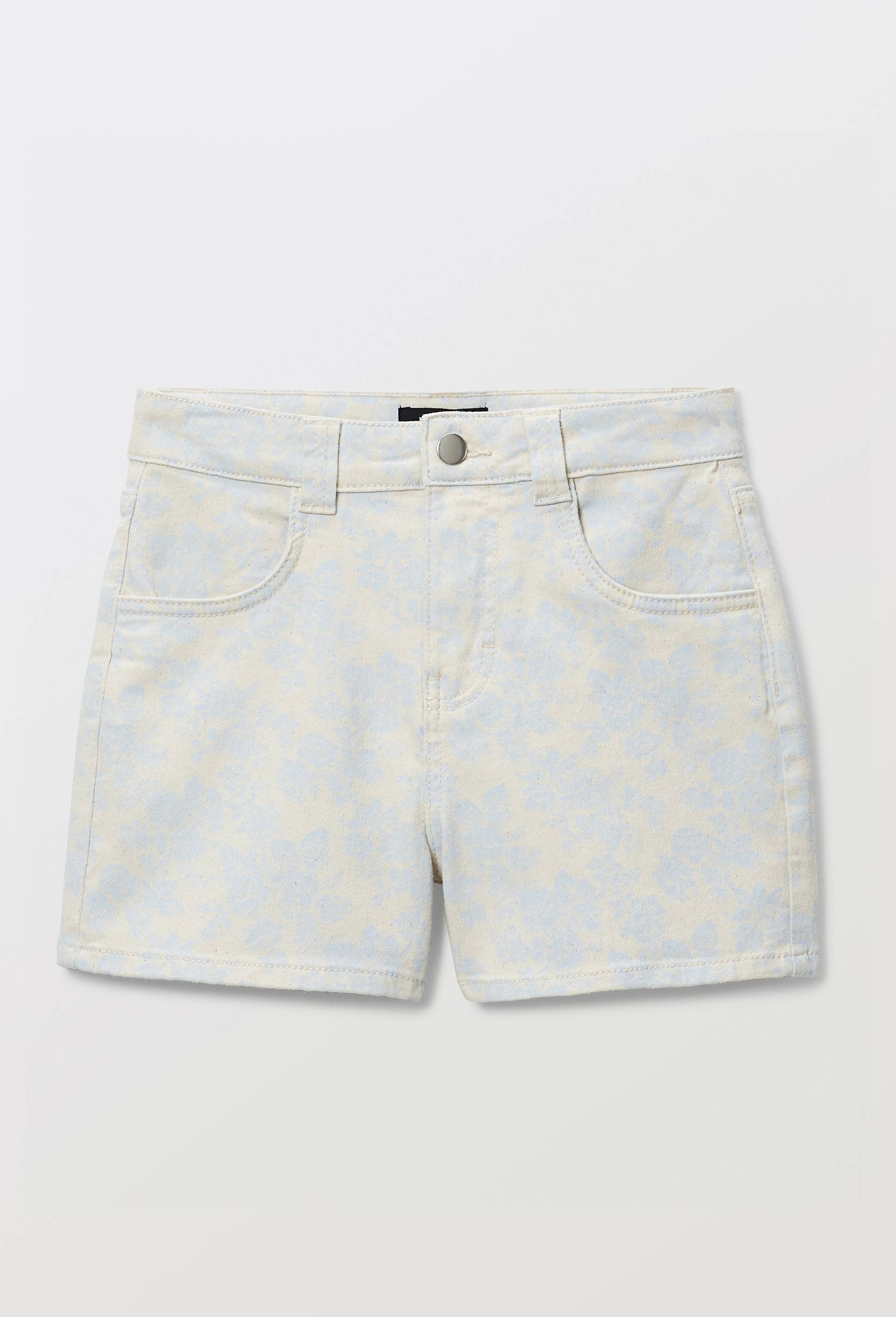 Short en twill imprim&eacute;, Beige clair, large image number 1.0