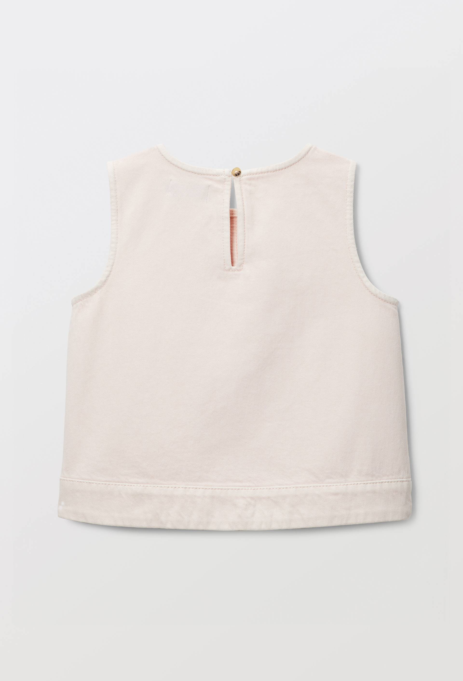 Top sans manches en twill, Rose, large image number 2