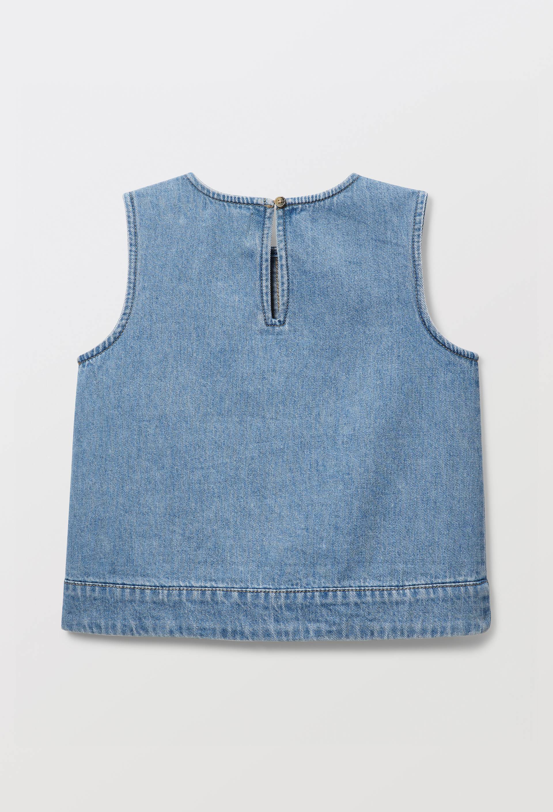 Top sans manches en jean, Bleu clair, large image number 2