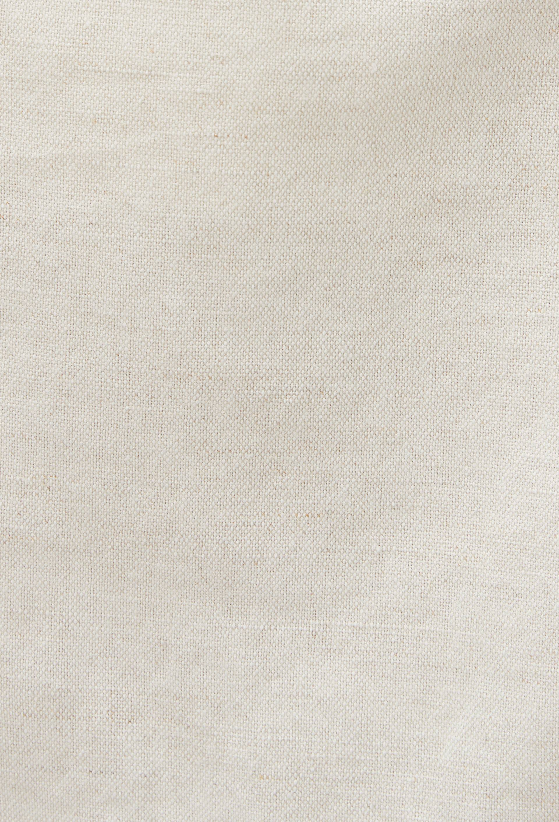 Bermuda &eacute;lastiqu&eacute; en lin et coton, Beige, large image number 5
