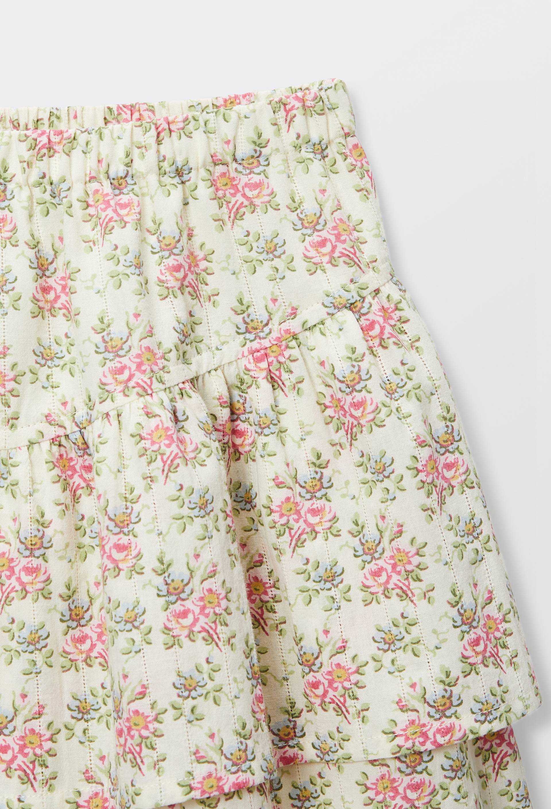 JUPE FLEURIE, Beige clair, large image number 2.0
