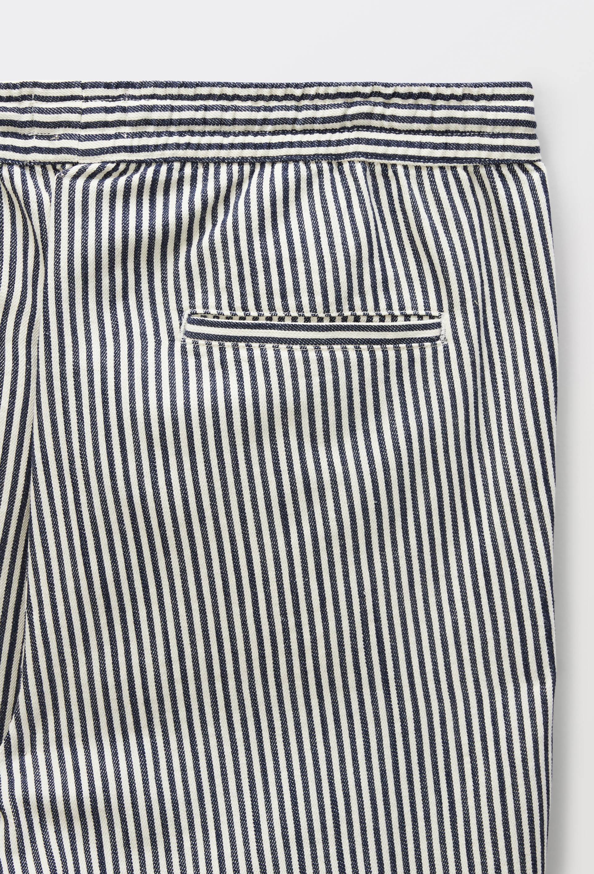 Pantalon taille &eacute;lastiqu&eacute;e en coton BIO GOTS, Bleu fonc&eacute;, large image number 5