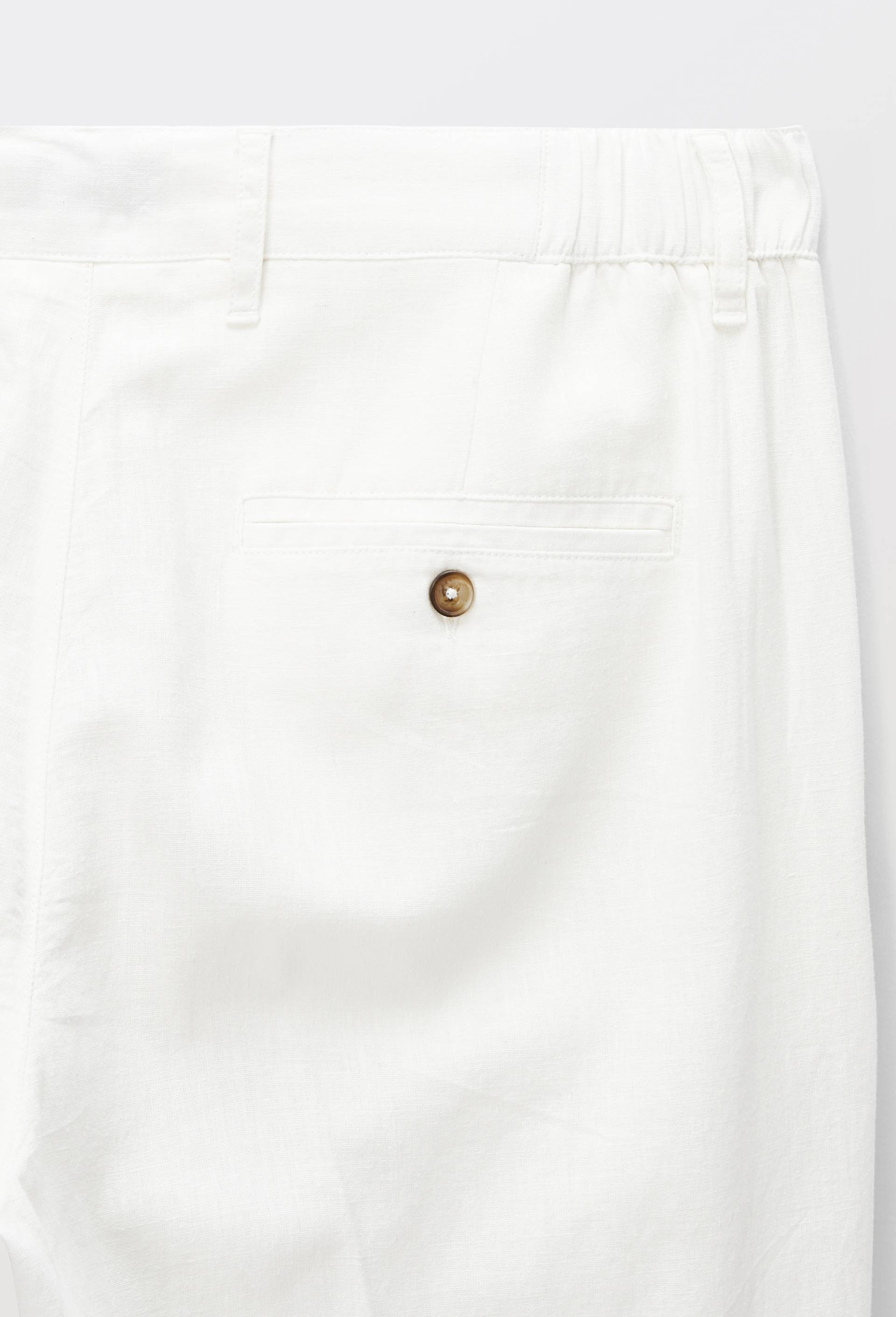 Pantalon  en lin et coton, Beige clair, large image number 4