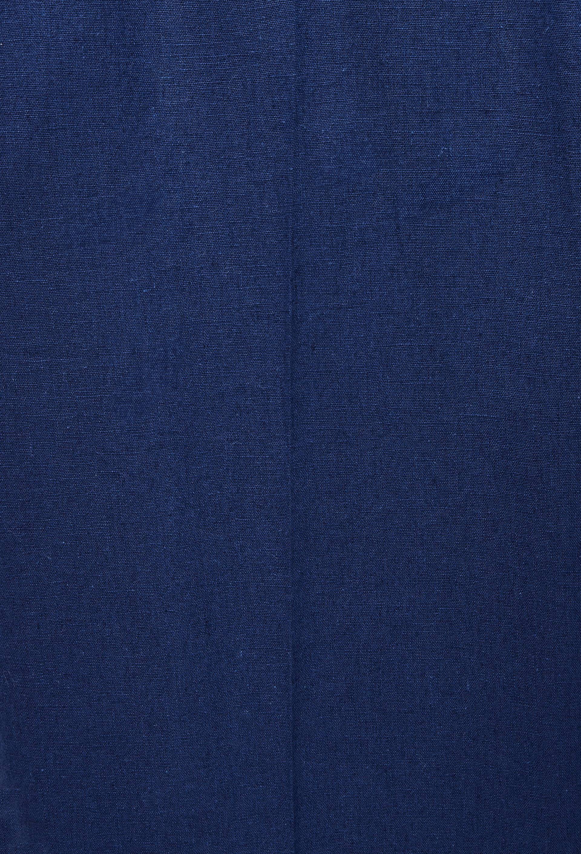 Pantalon  en lin et coton, Bleu fonc&eacute;, large image number 5.0