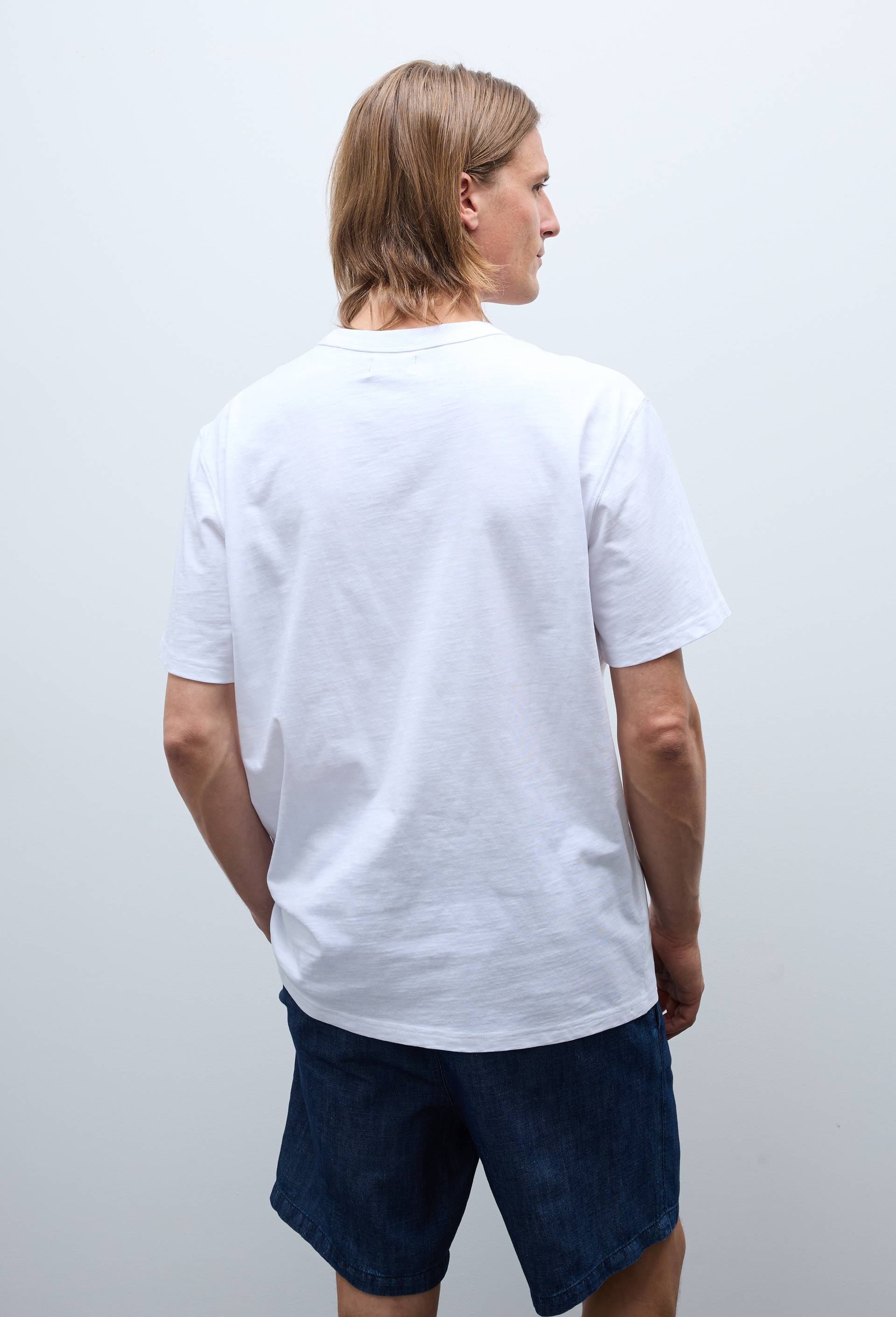 T-shirt manches courtes en coton slub BIO GOTS, Blanc, large image number 1