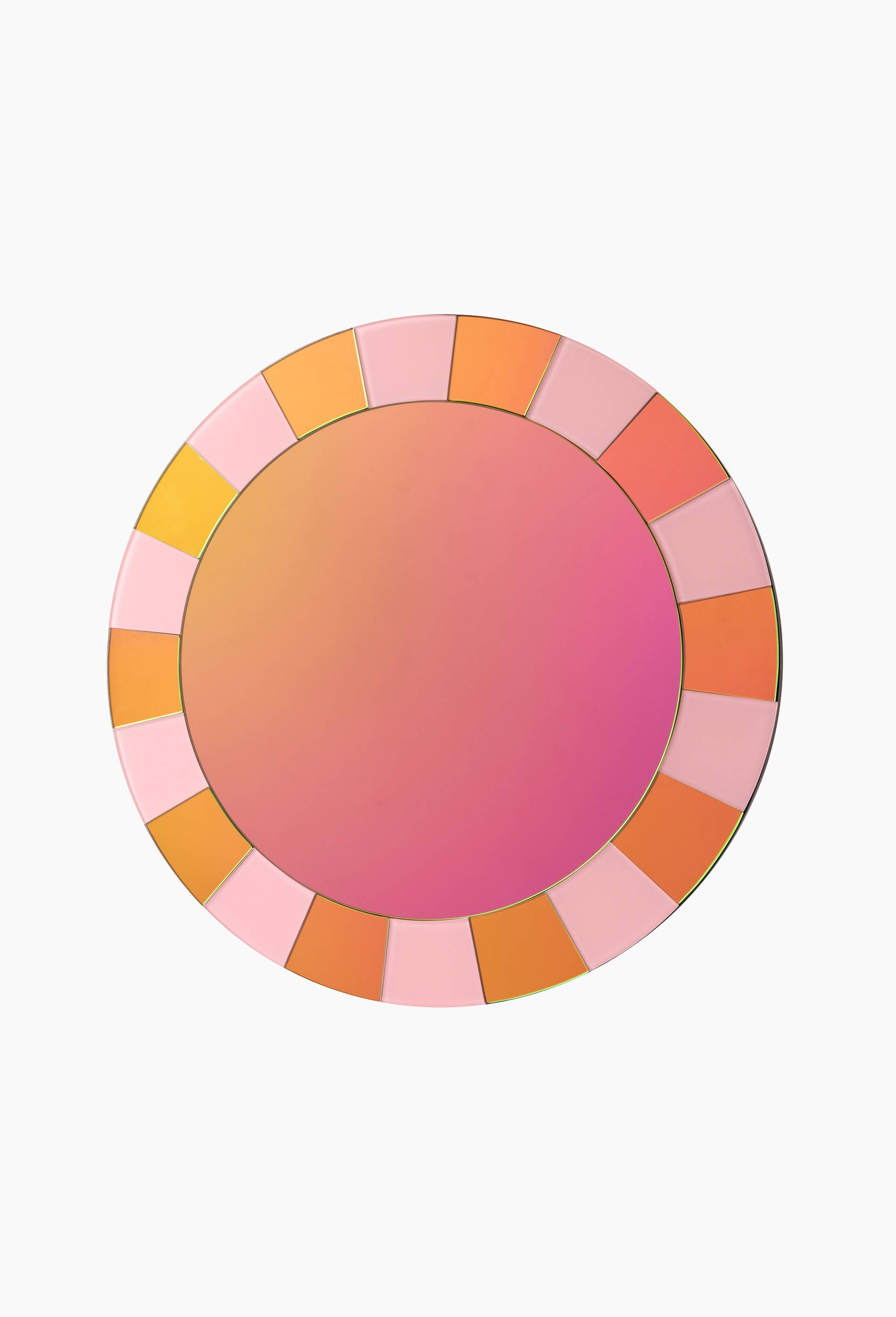 Miroir rond rose, 60cm - MESTIZ x MONOPRIX, Rose, large image number 1