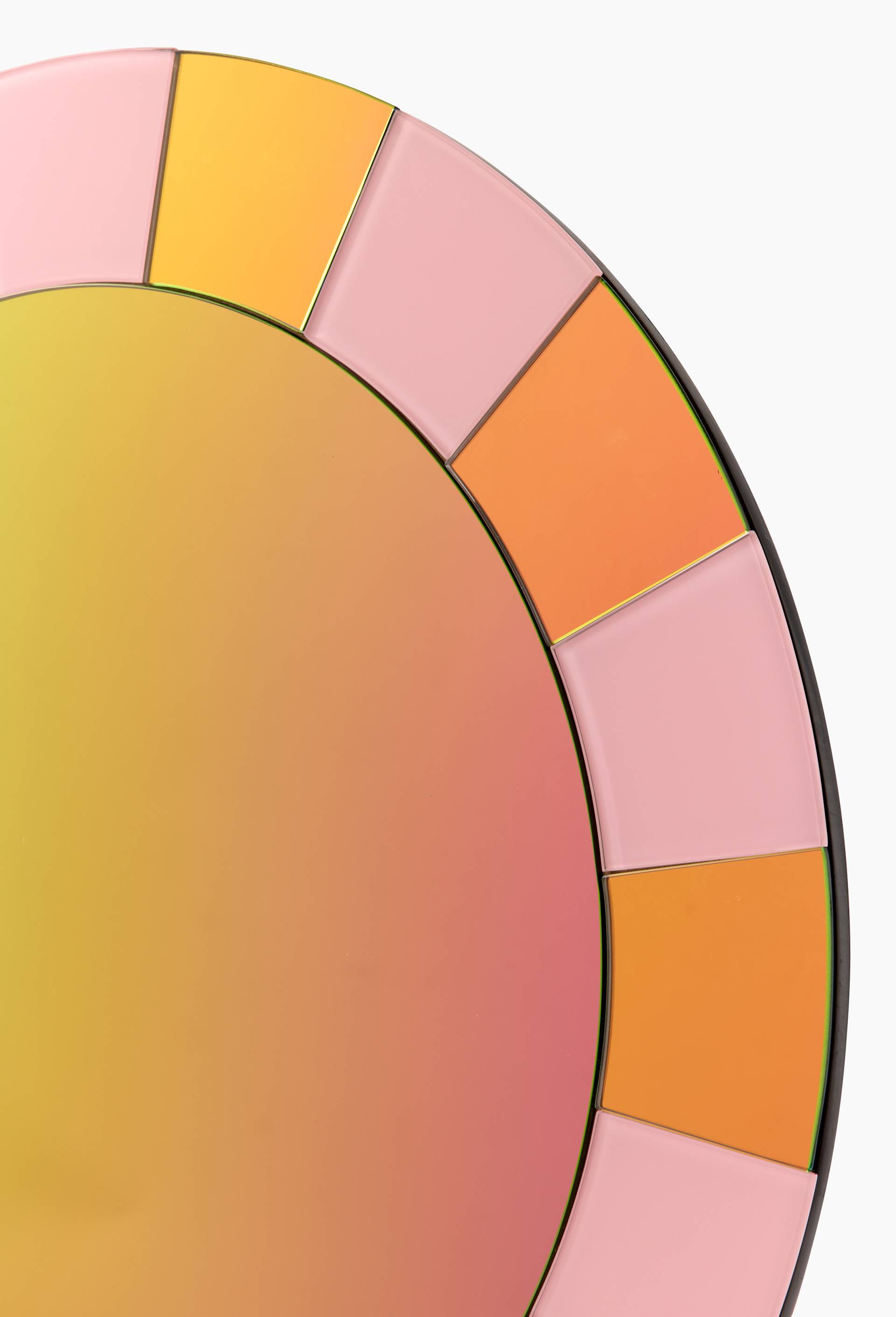 Miroir rond rose, 60cm - MESTIZ x MONOPRIX, Rose, large image number 2