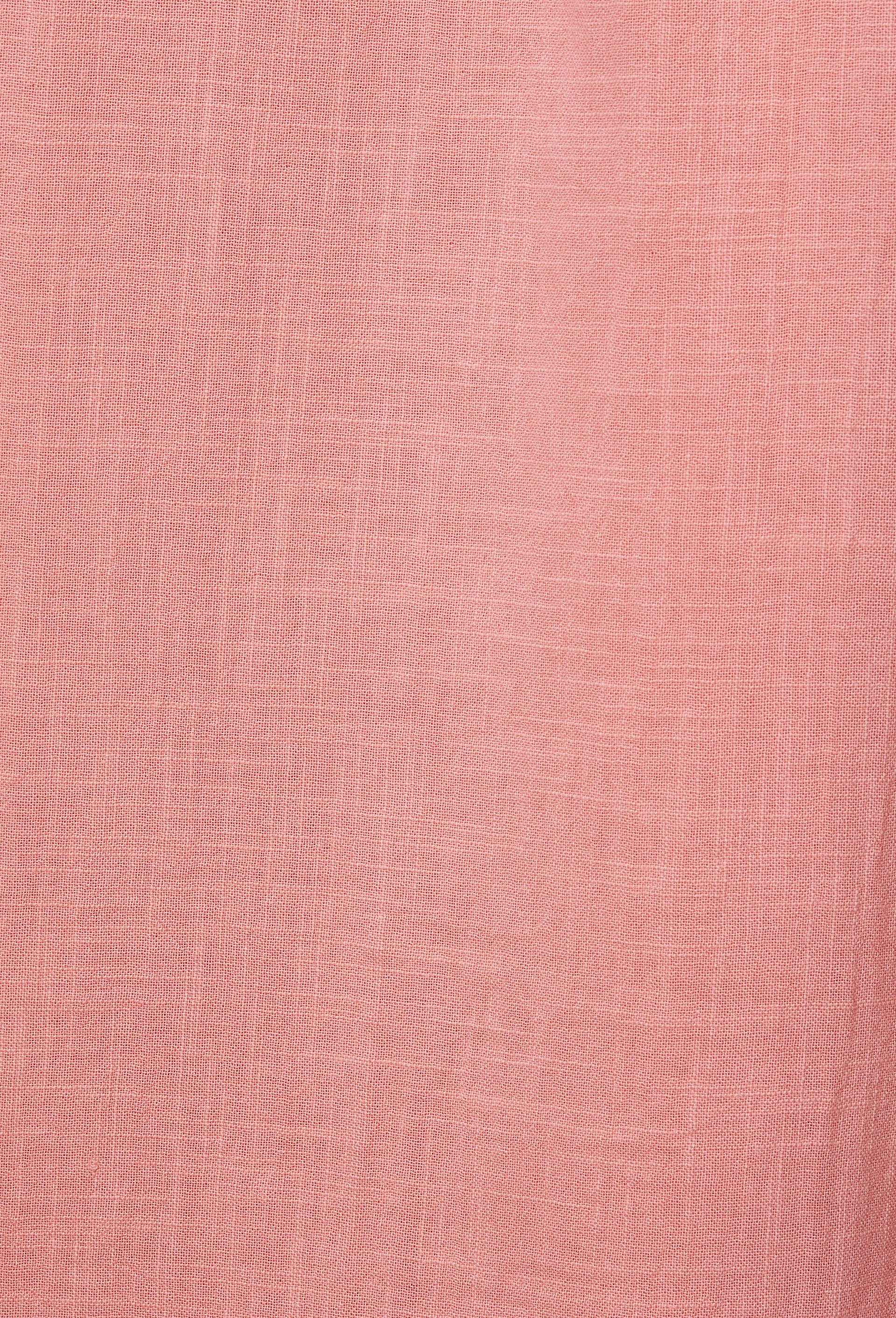 Pantalon taille &eacute;lastiqu&eacute; fluide large uni, Rose, large image number 4