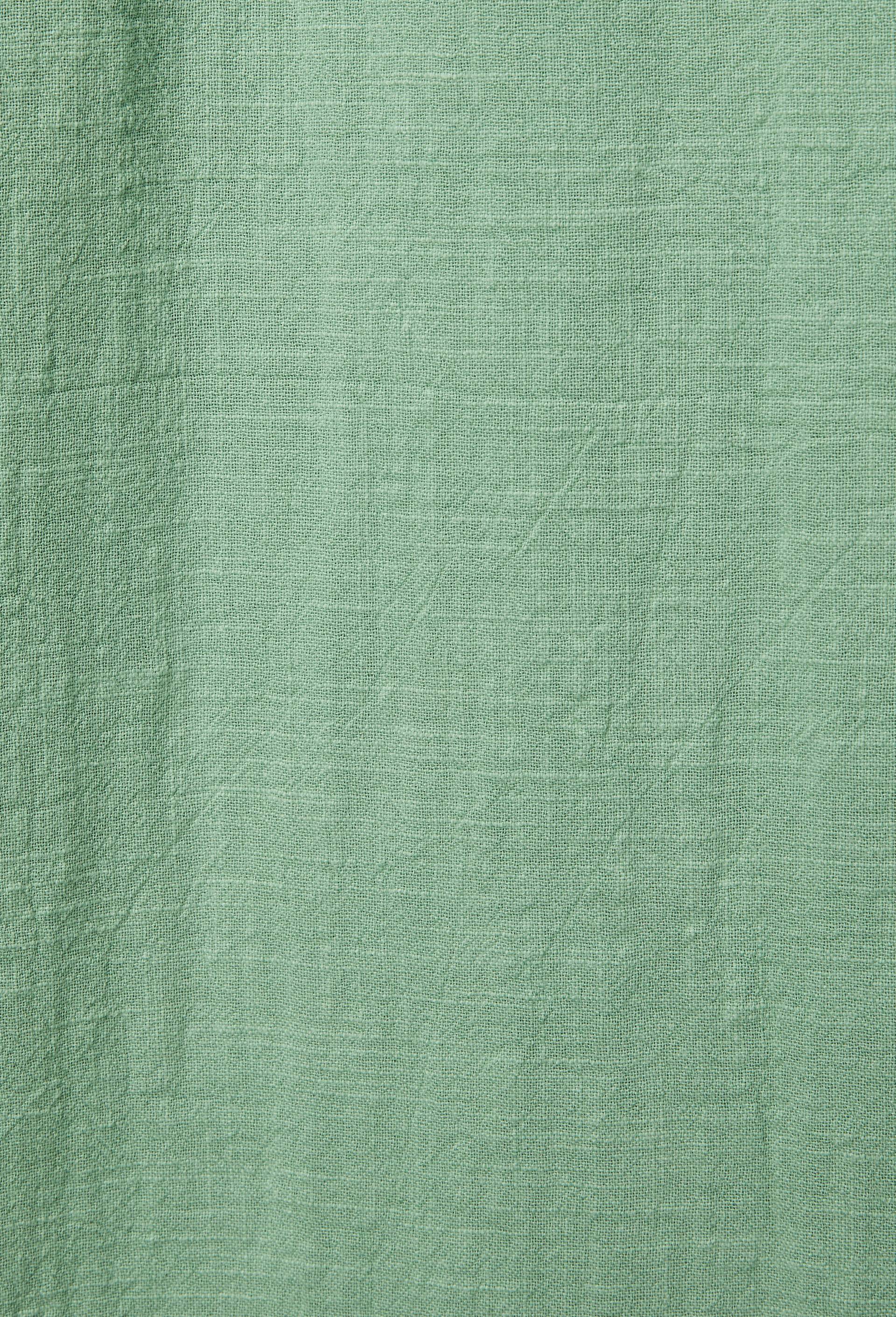Pantalon taille &eacute;lastiqu&eacute; fluide large uni, Vert, large image number 3.0