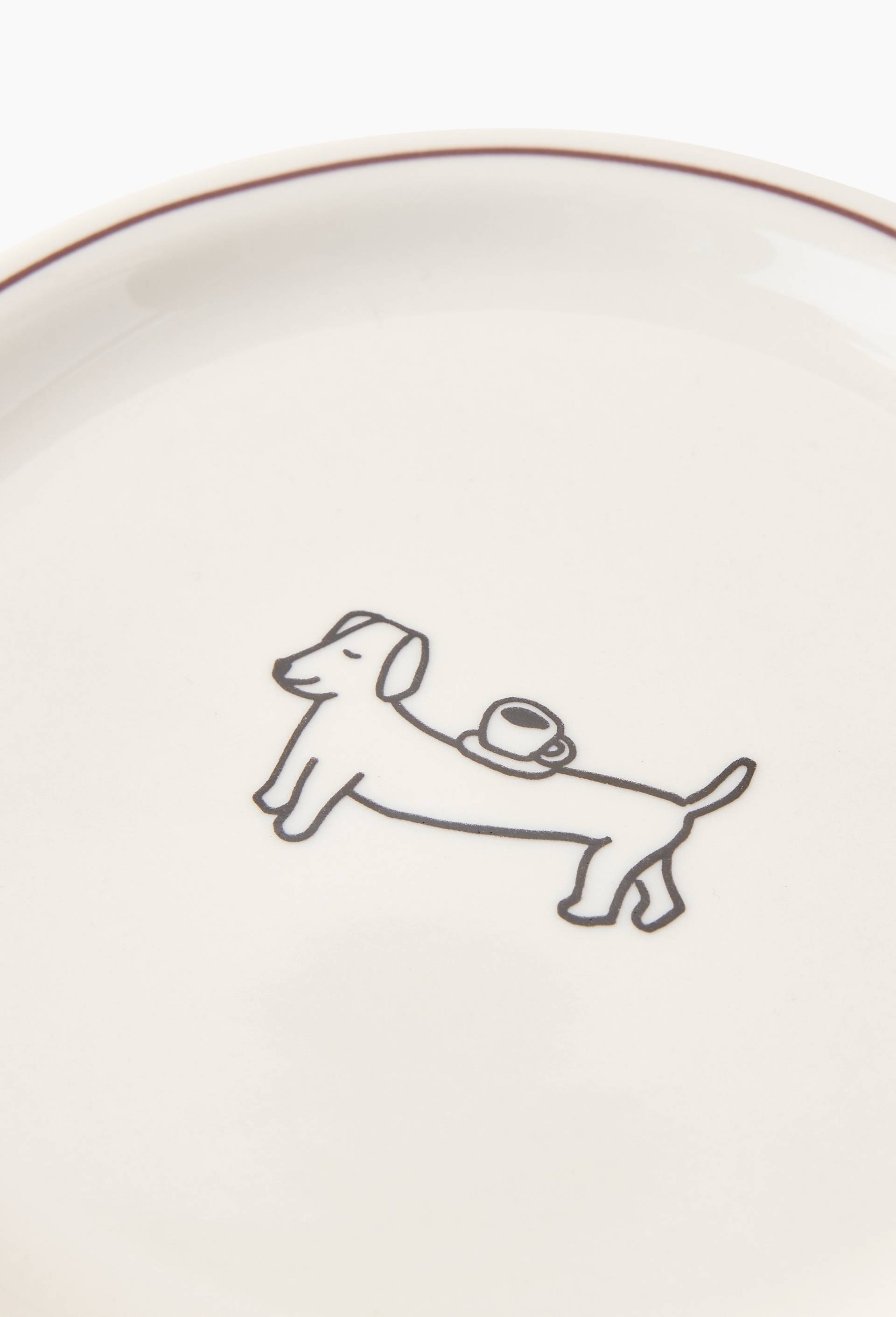Assiette &agrave; pain finition imprim&eacute;e, 15cm, Blanc, large image number 1.0