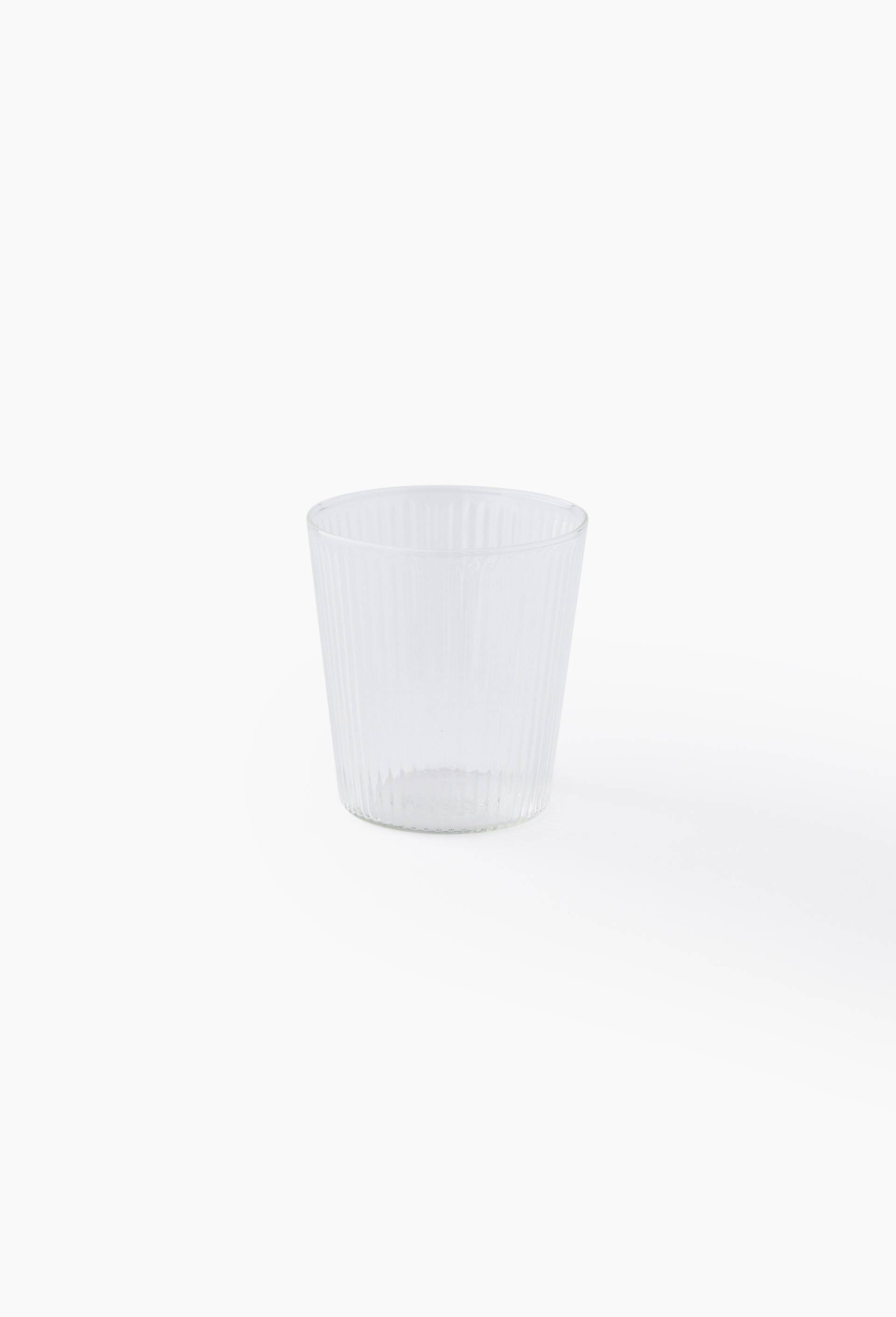 Verre &agrave; eau, finition stri&eacute;e, 22cl, Transparent, large image number 0